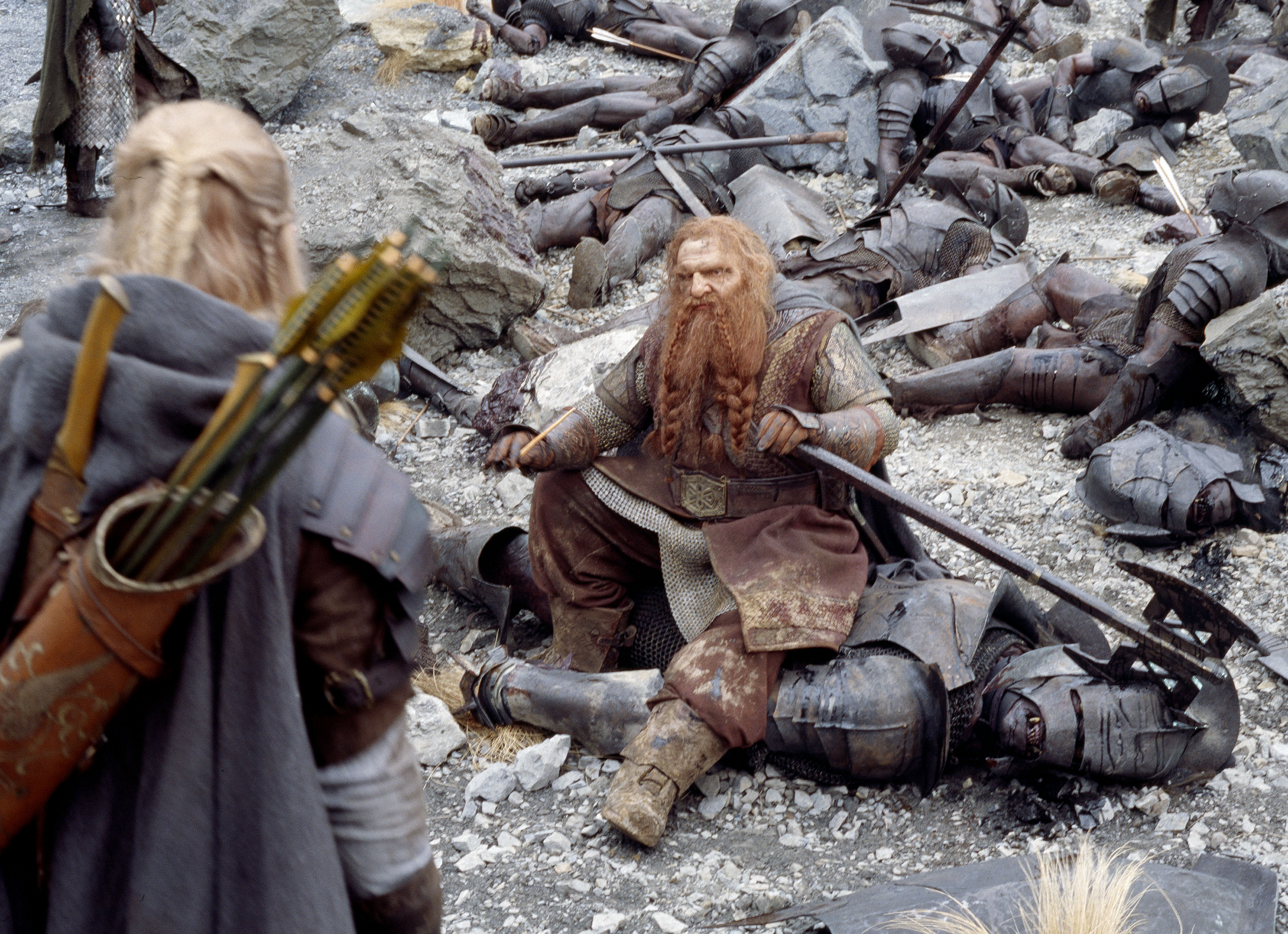 3250x2350 movies, Gimli, The Lord of the Rings, The Two Towers, orcs, helms, Desktop