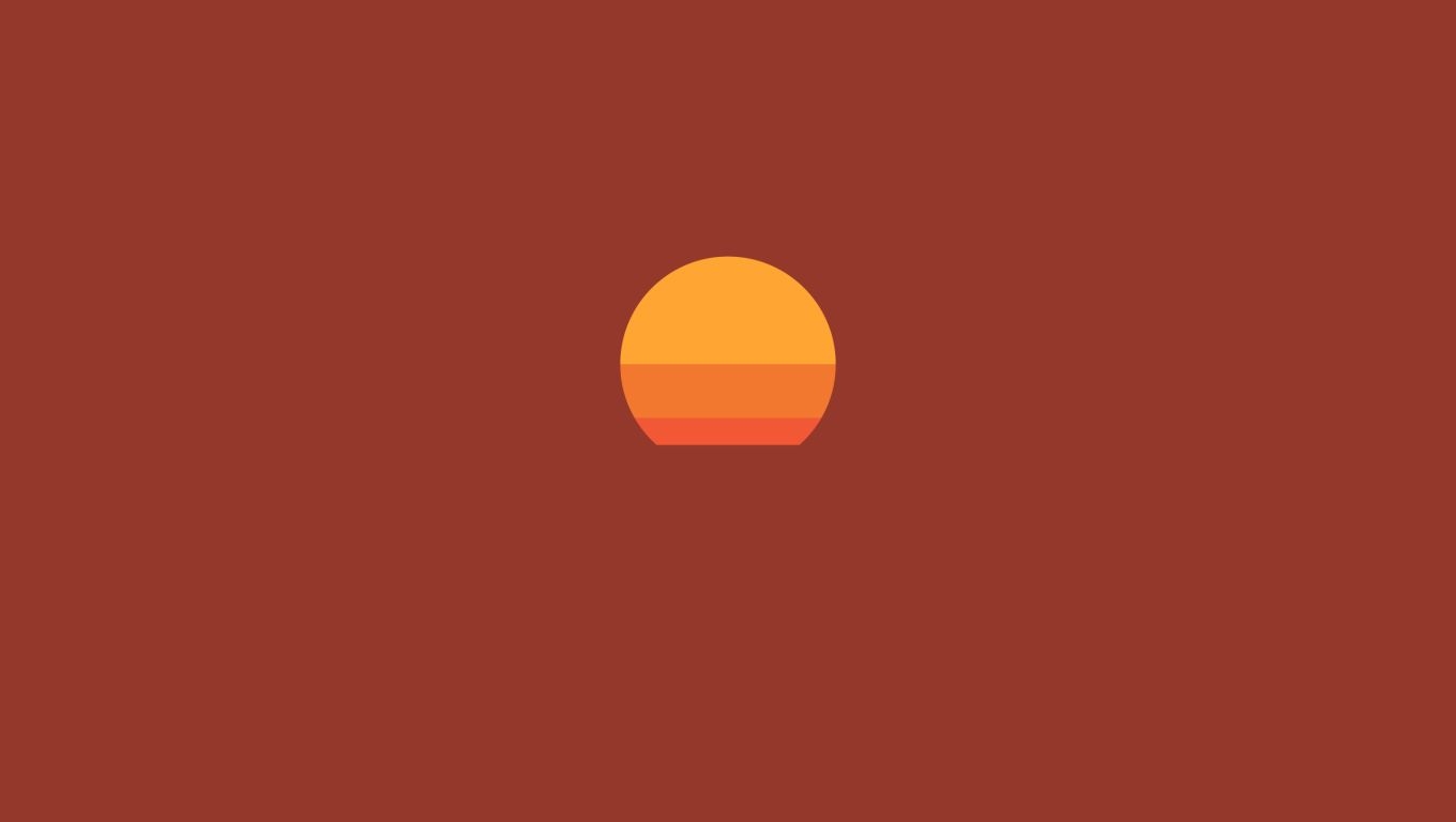 1360x770 Sunset Minimalist Desktop Laptop HD Wallpaper, HD Minimalist 4K Wallpaper, Image, Photo and Background, Desktop