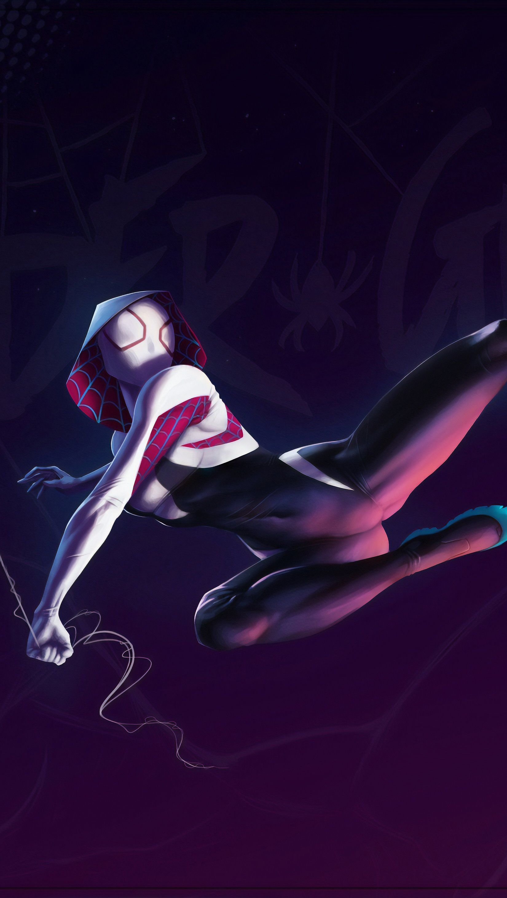 1650x2920 Spider Gwen Stacy In Spider Man: Into The Spider Verse Wallpaper 4k Ultra HD, Phone