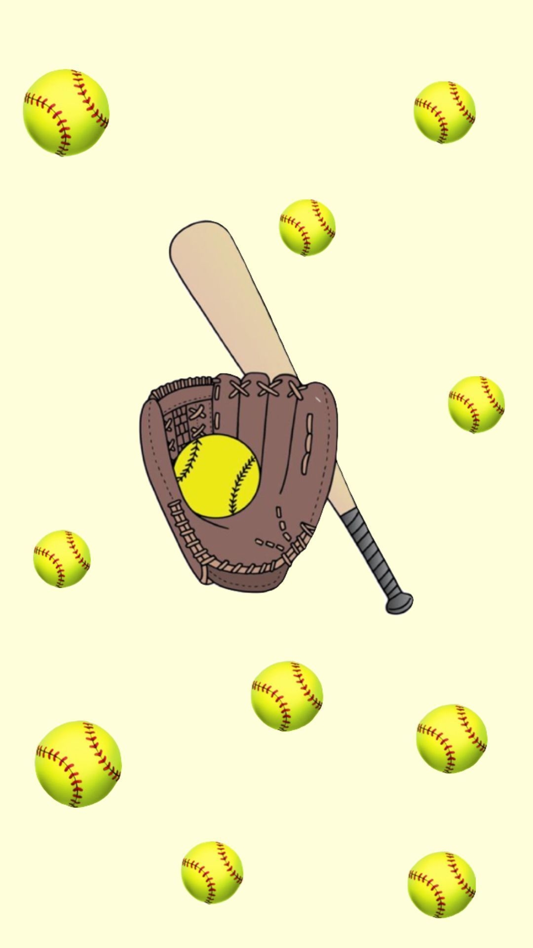 1080x1920 softball #cutouts #sticker #wallpaper, Phone