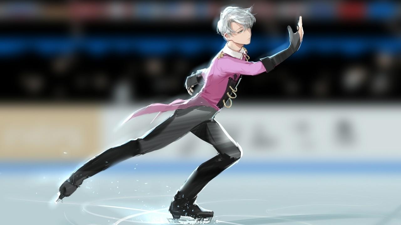 1280x720 Download  Viktor Nikiforov, Yuri On Ice, Skating Wallpaper, Desktop