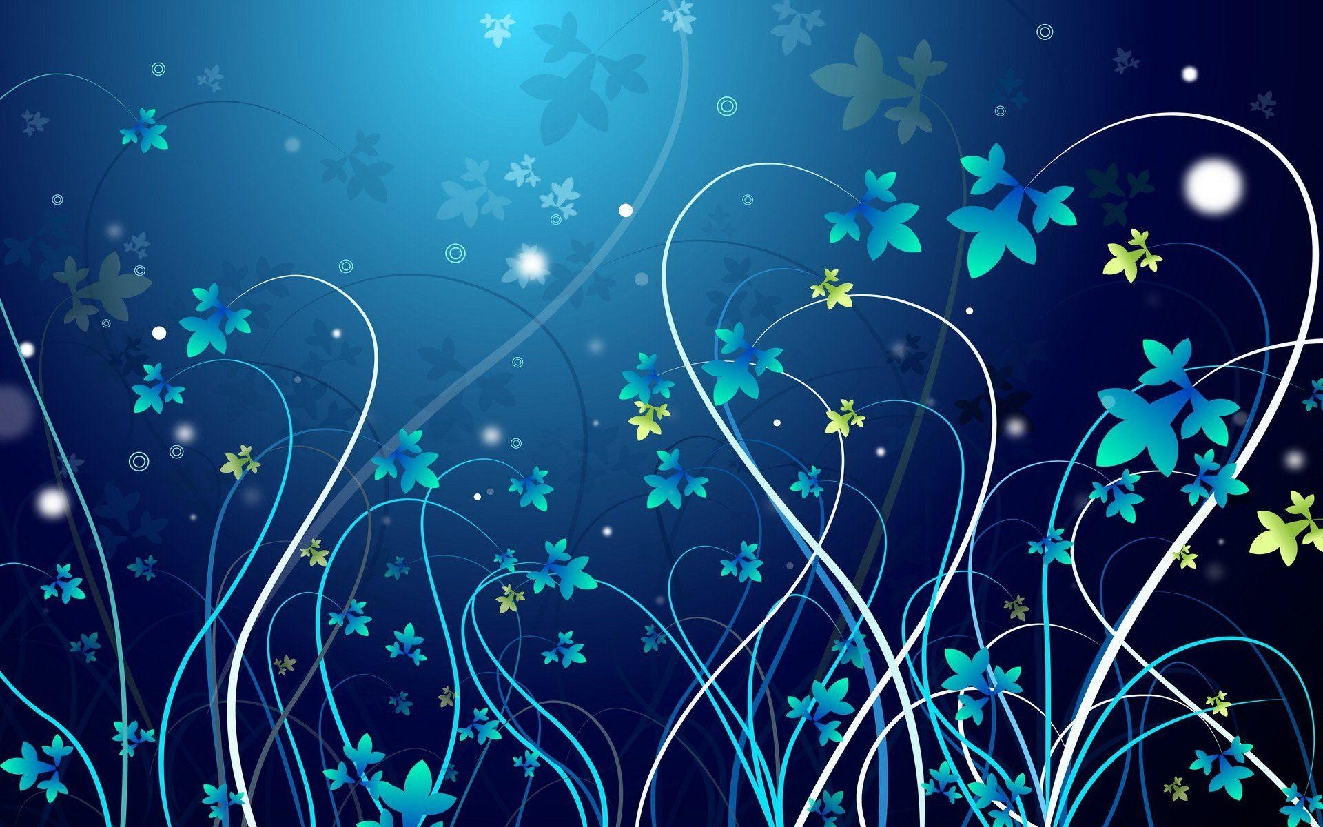 1920x1200 Pretty Blue Vines Wallpaper, Desktop