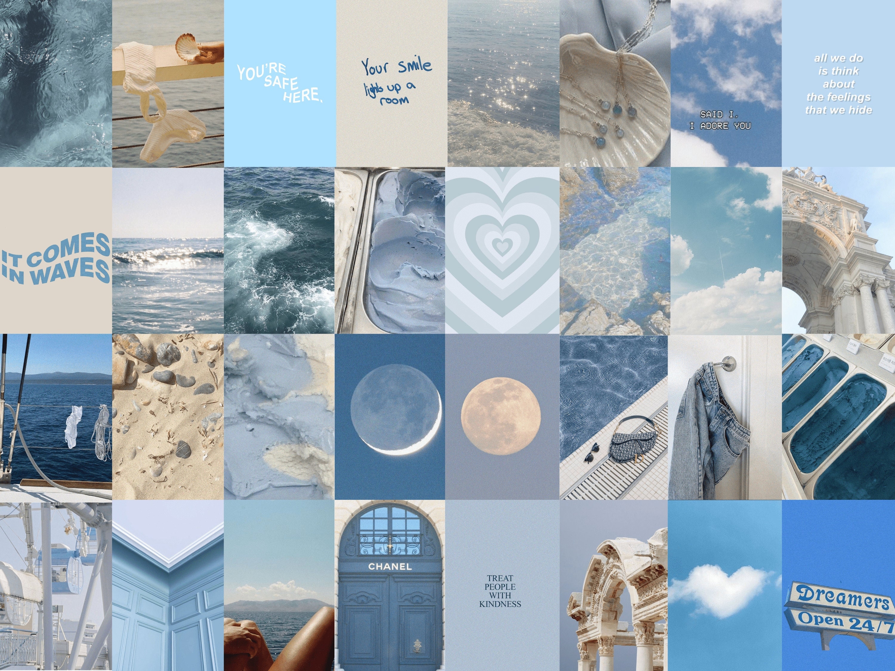 3000x2250 Coastal Granddaughter Wall Collage Kit, Desktop