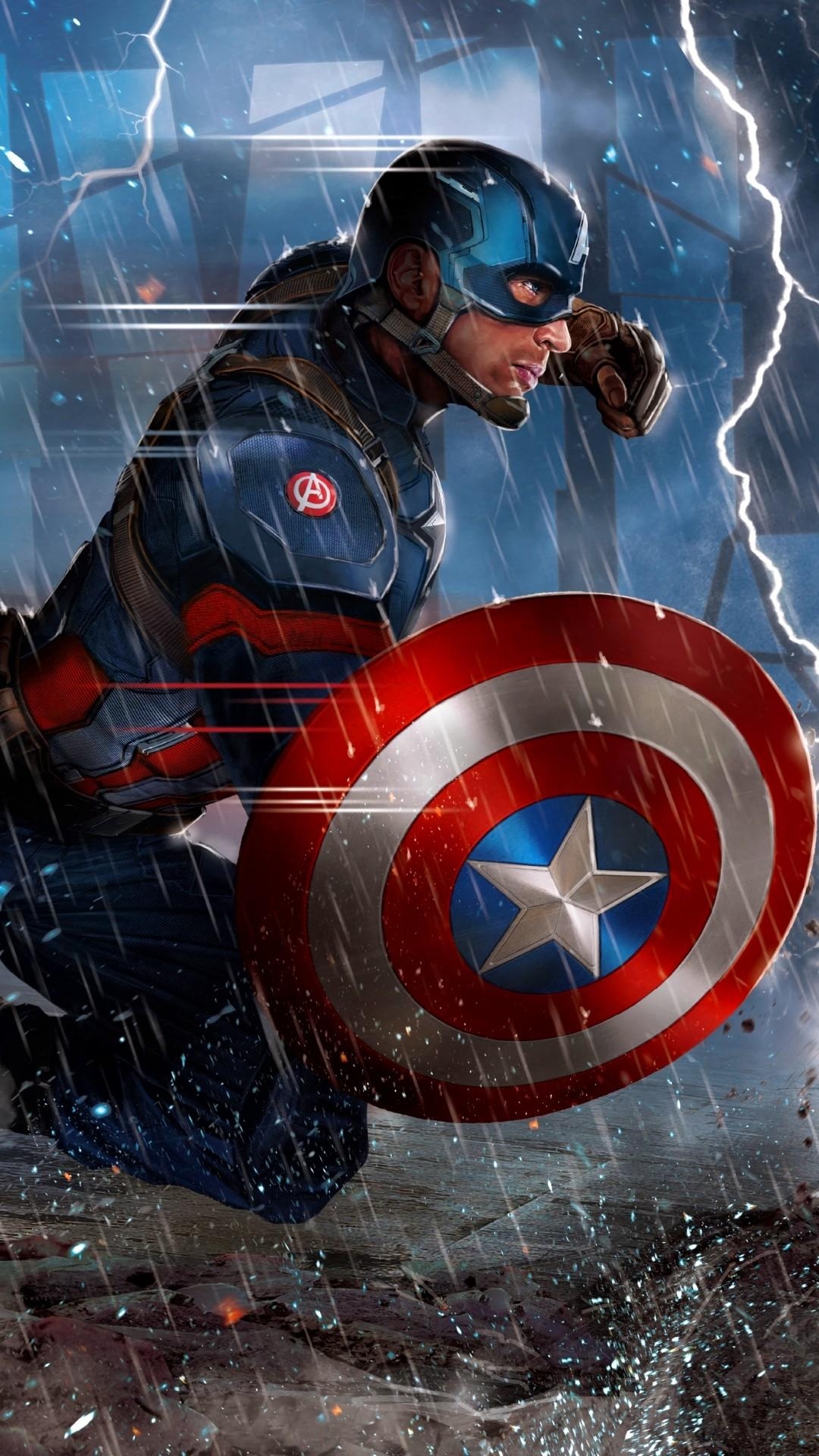 1080x1920 Captain America iPhone 6 Wallpaper, Phone