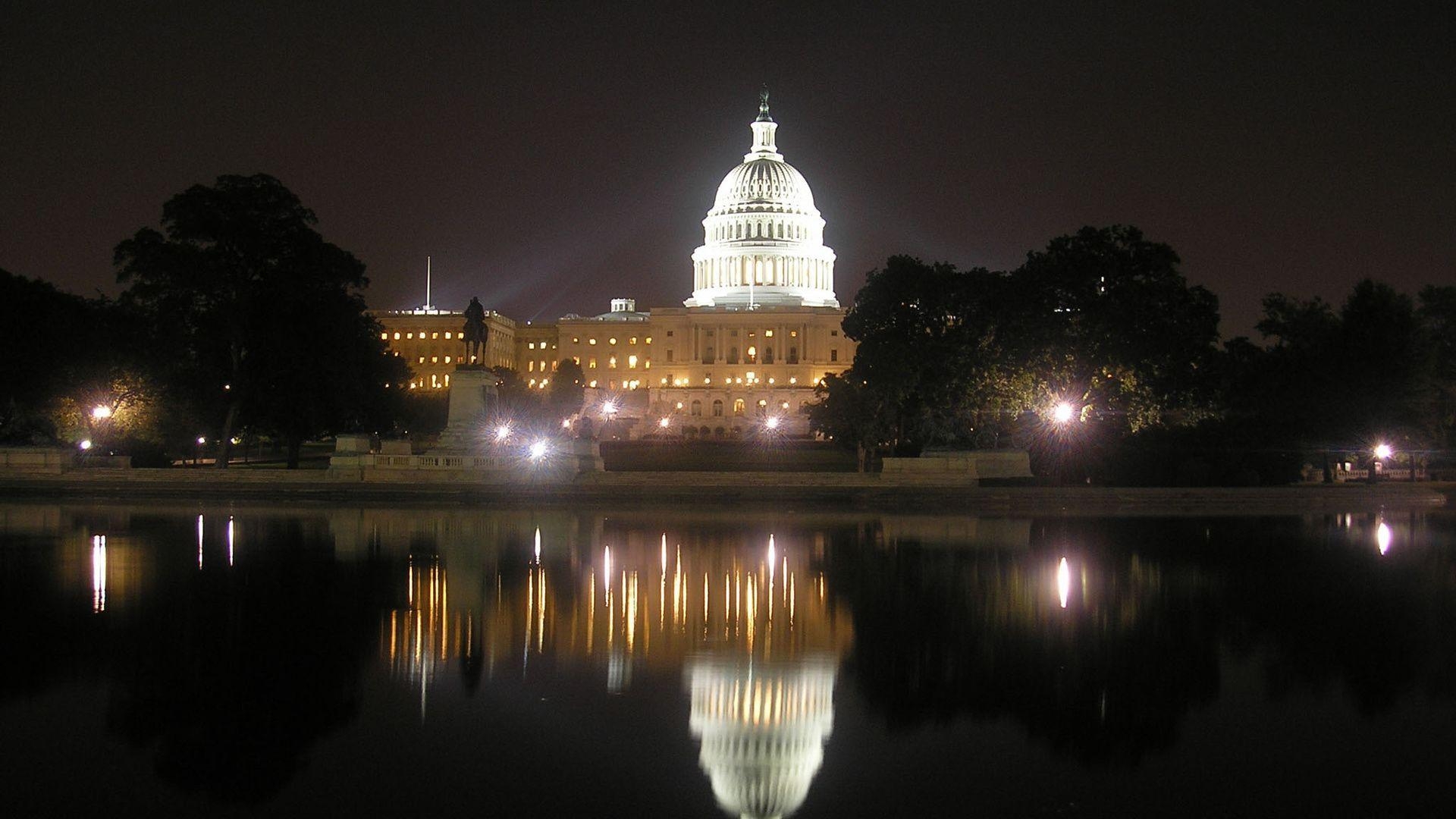 1920x1080 Capitol Building at Night Wallpaper, Desktop