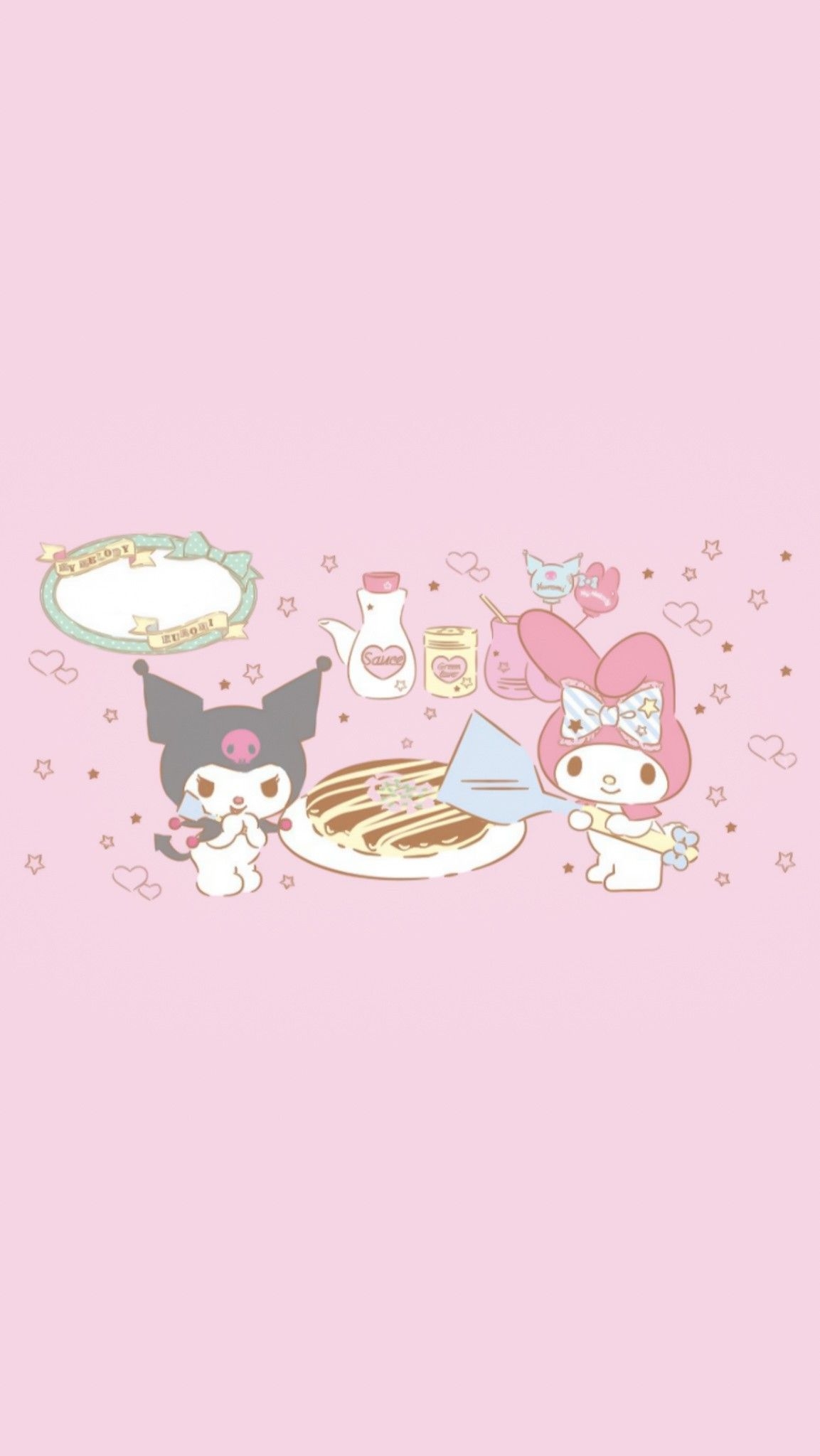 1160x2050 Kuromi BG. My melody wallpaper, Hello kitty my melody, Cute wallpaper, Phone