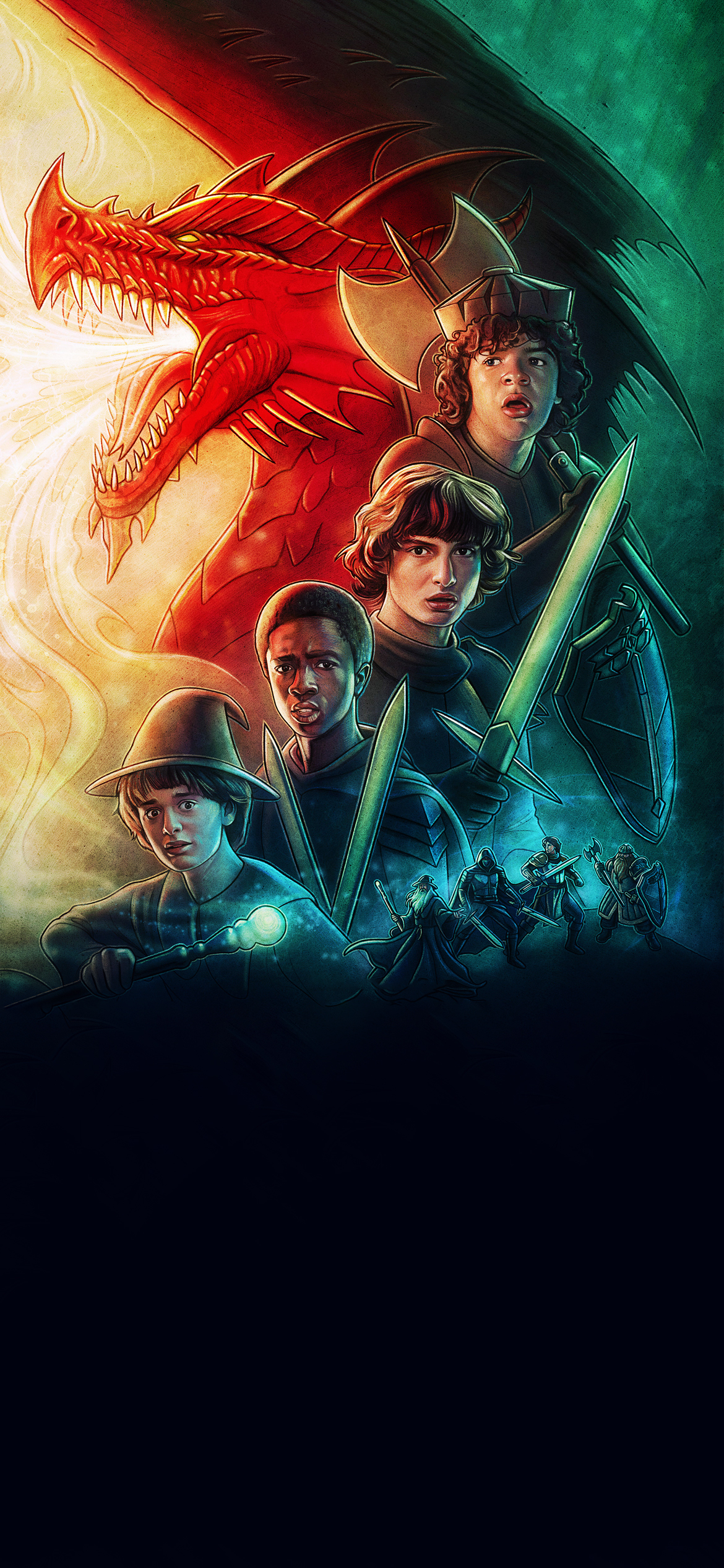 1170x2540 STRANGER THINGS WALLPAPER, Phone