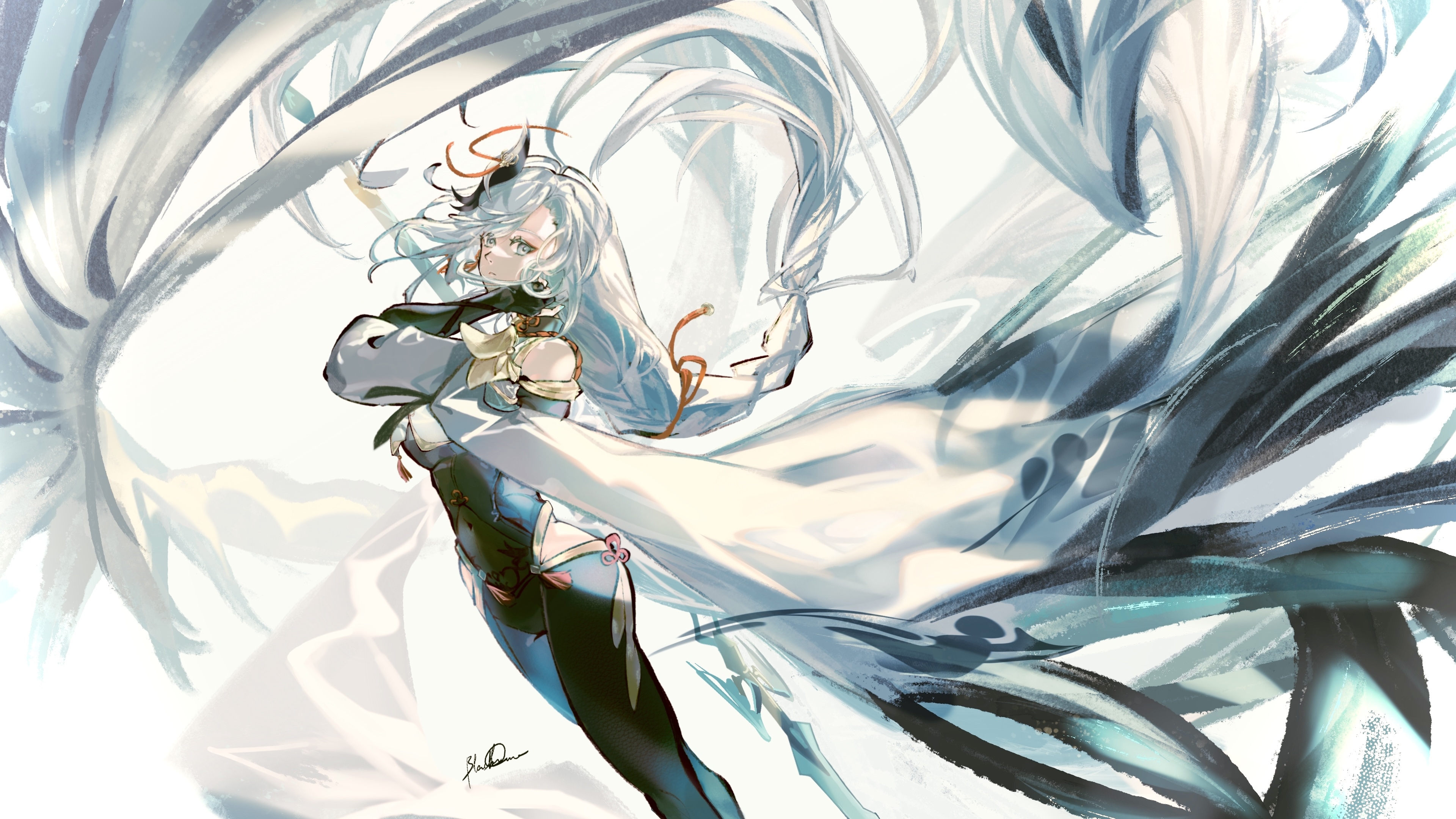 3840x2160 Shenhe Impact Wallpaper by blackmomo Anime Image Board, Desktop