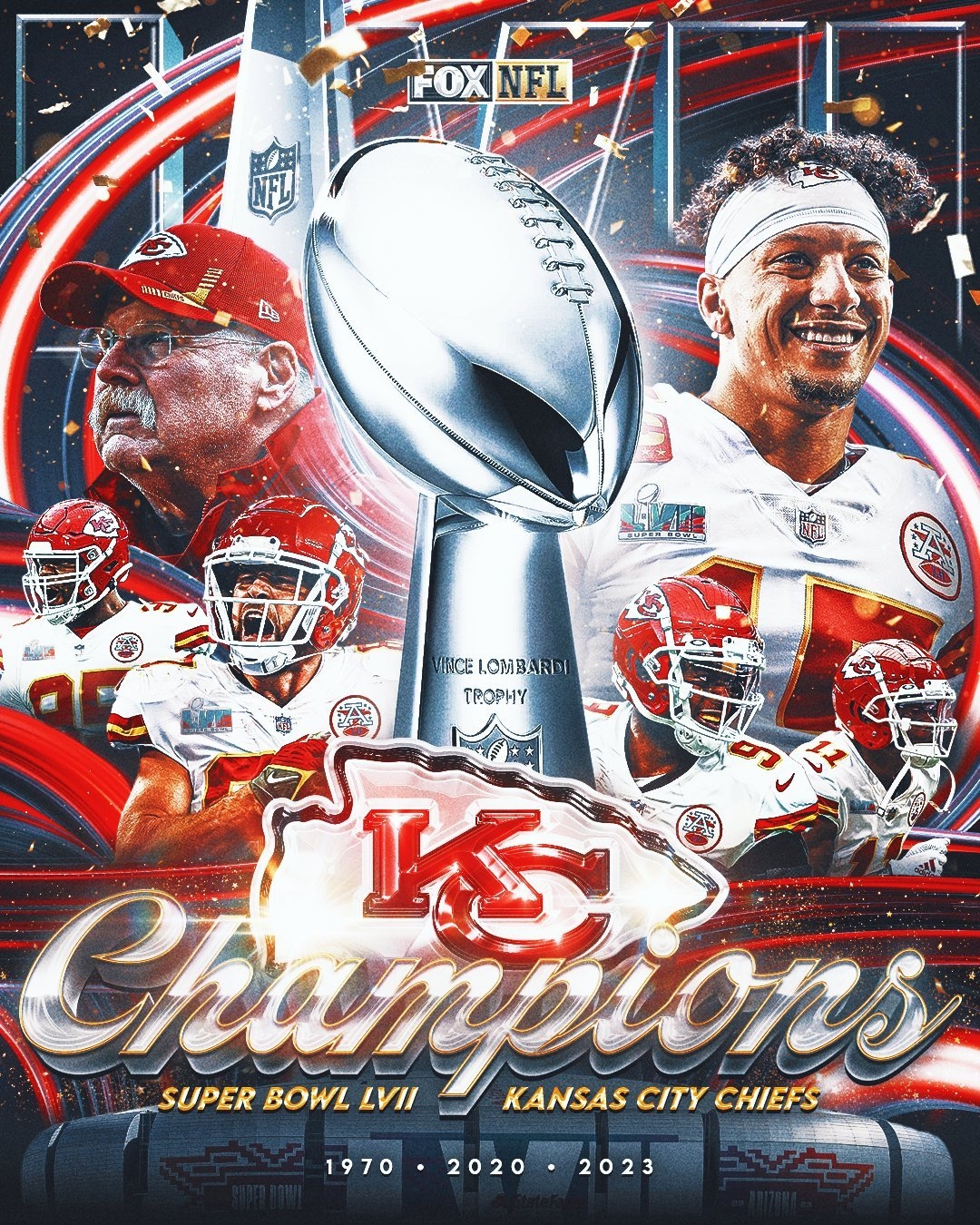 1080x1350 Kansas City Chiefs Super Bowl LVII Champions wallpaper, Phone