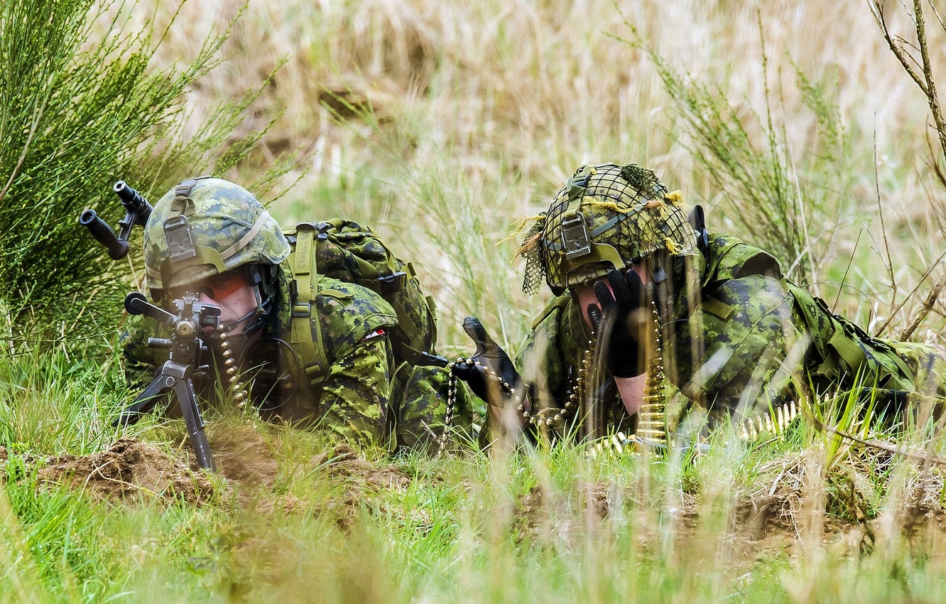 1340x850 Wallpaper weapons, soldiers, Canadian Army image for desktop, section мужчины, Desktop