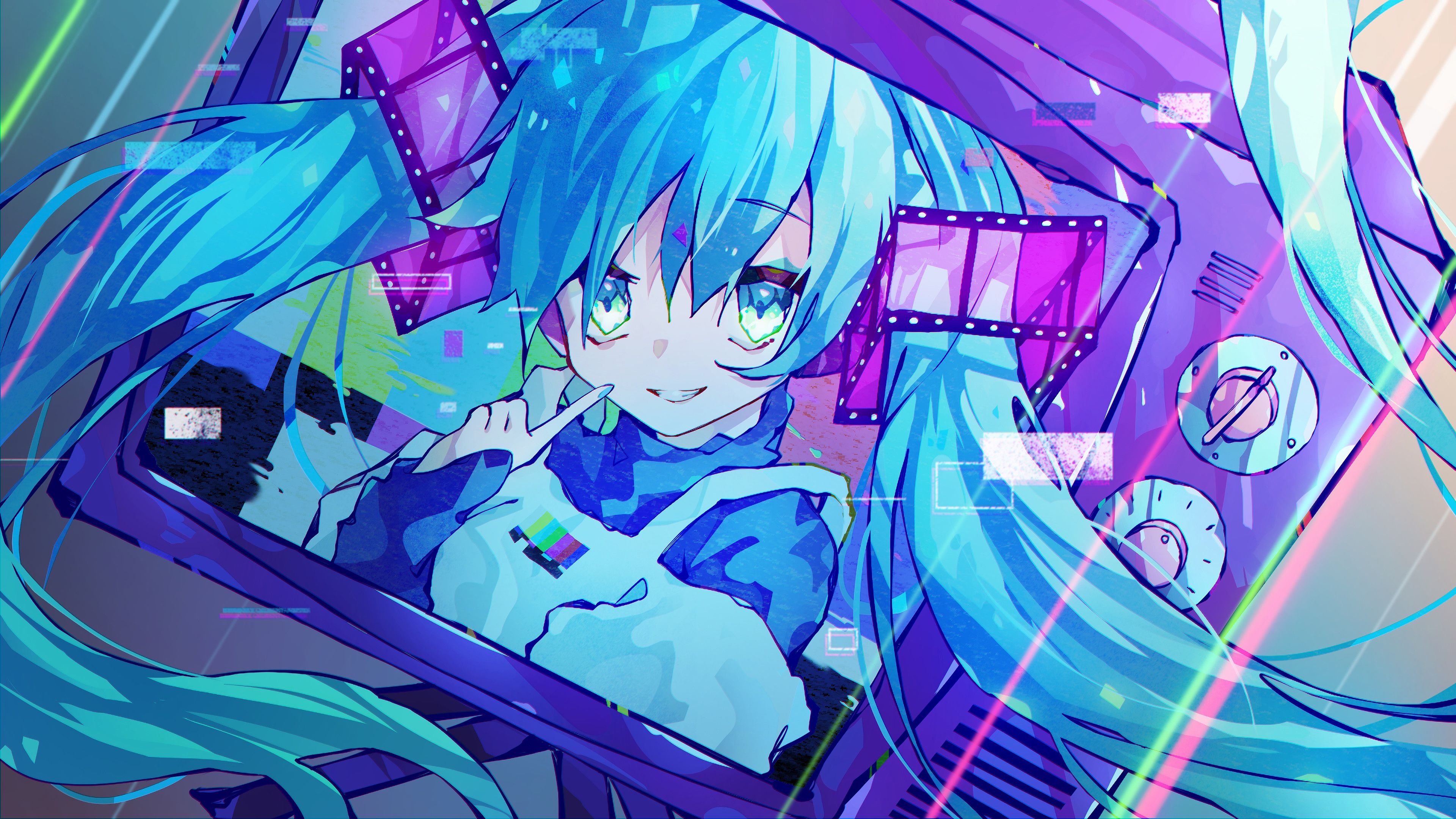 3840x2160 Hatsune Miku Anime Girl 4K Wallpaper, Desktop