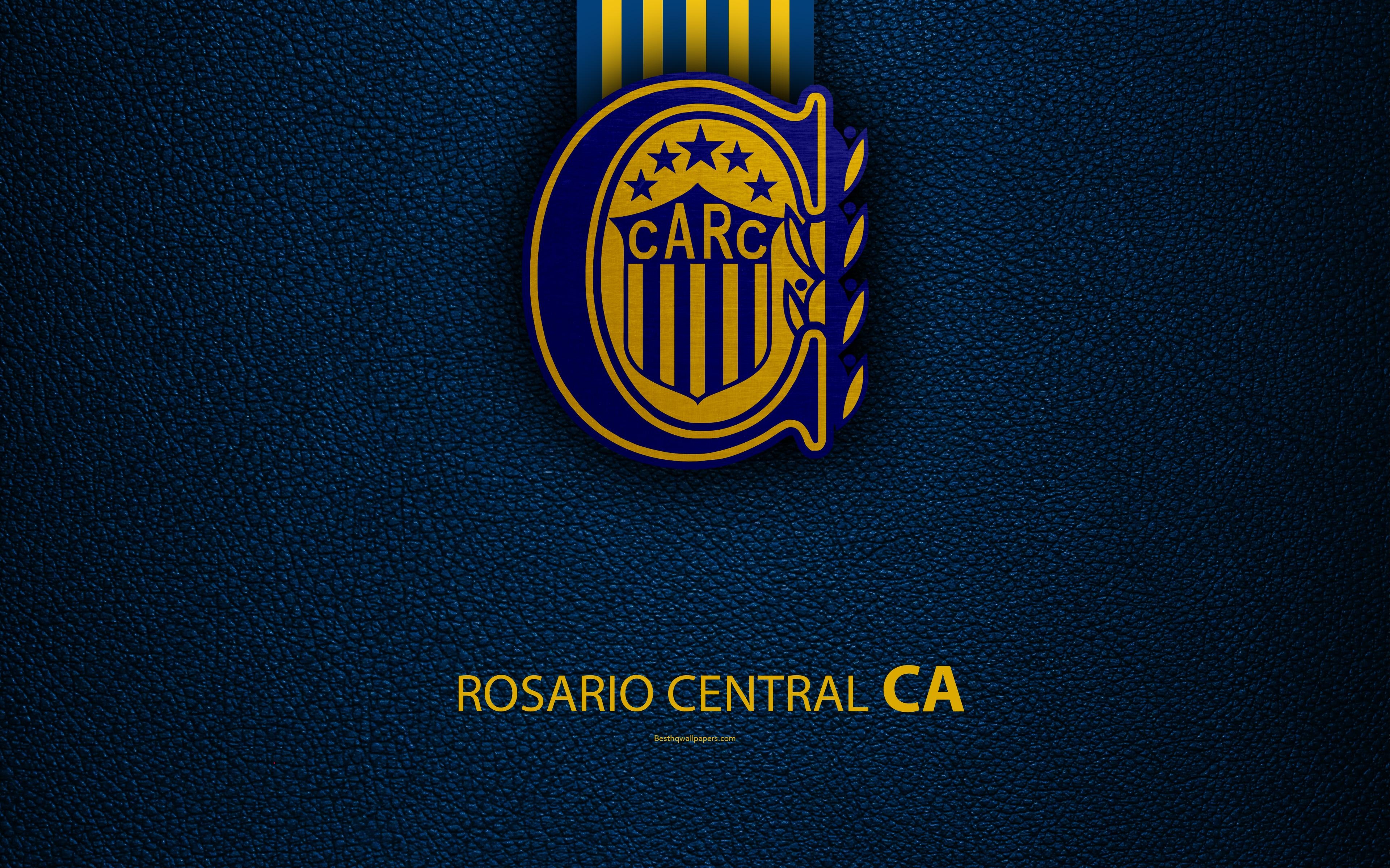 3840x2400 Download wallpaper Club Atletico Rosario Central, 4k, logo, Rosario, Desktop