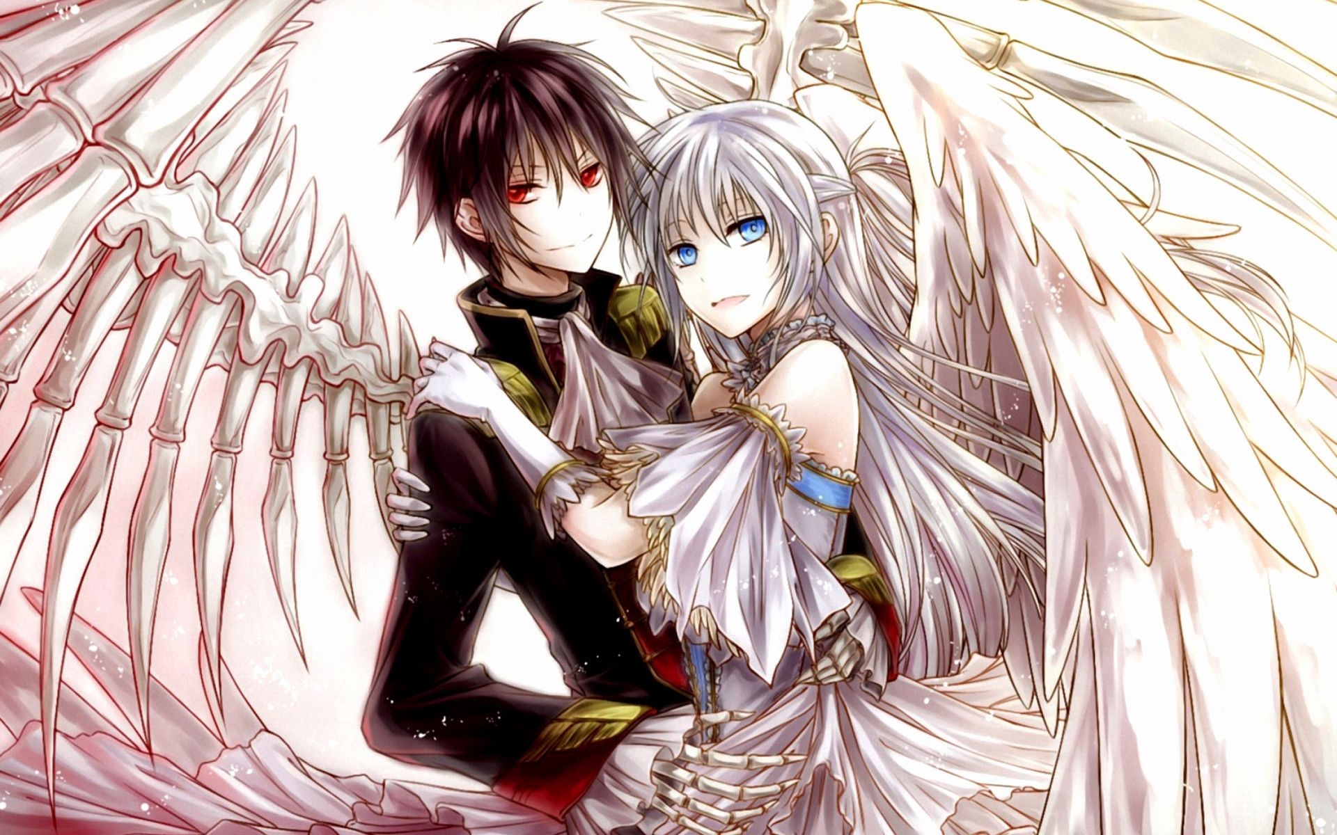 1920x1200 Anime Couple Hug Wallpaper, Desktop