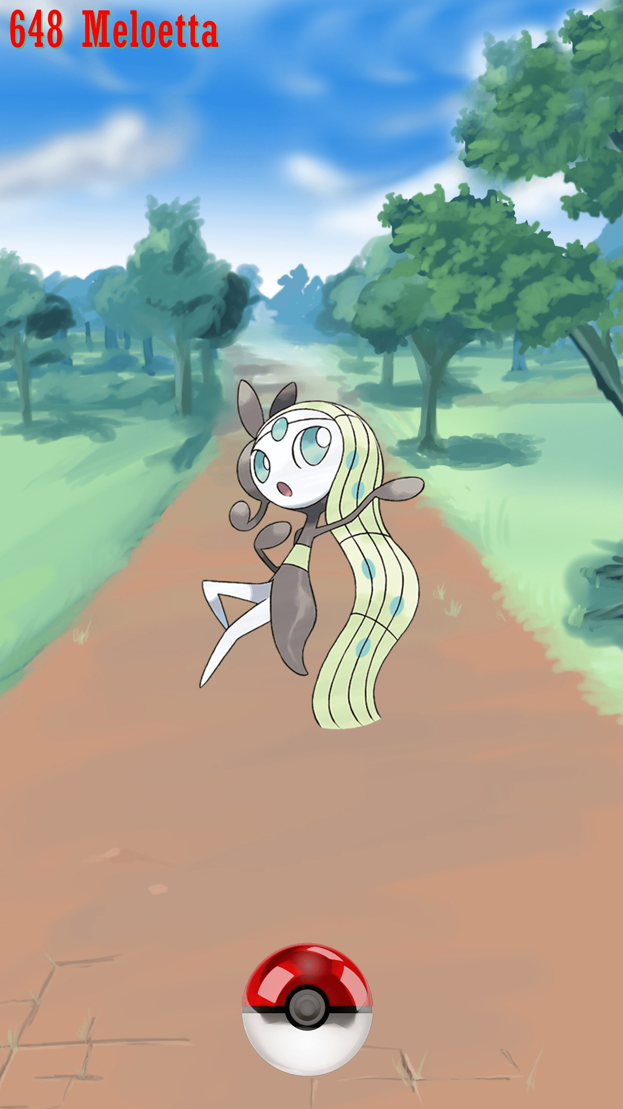 1250x2210 Street Pokeball Meloetta, Phone