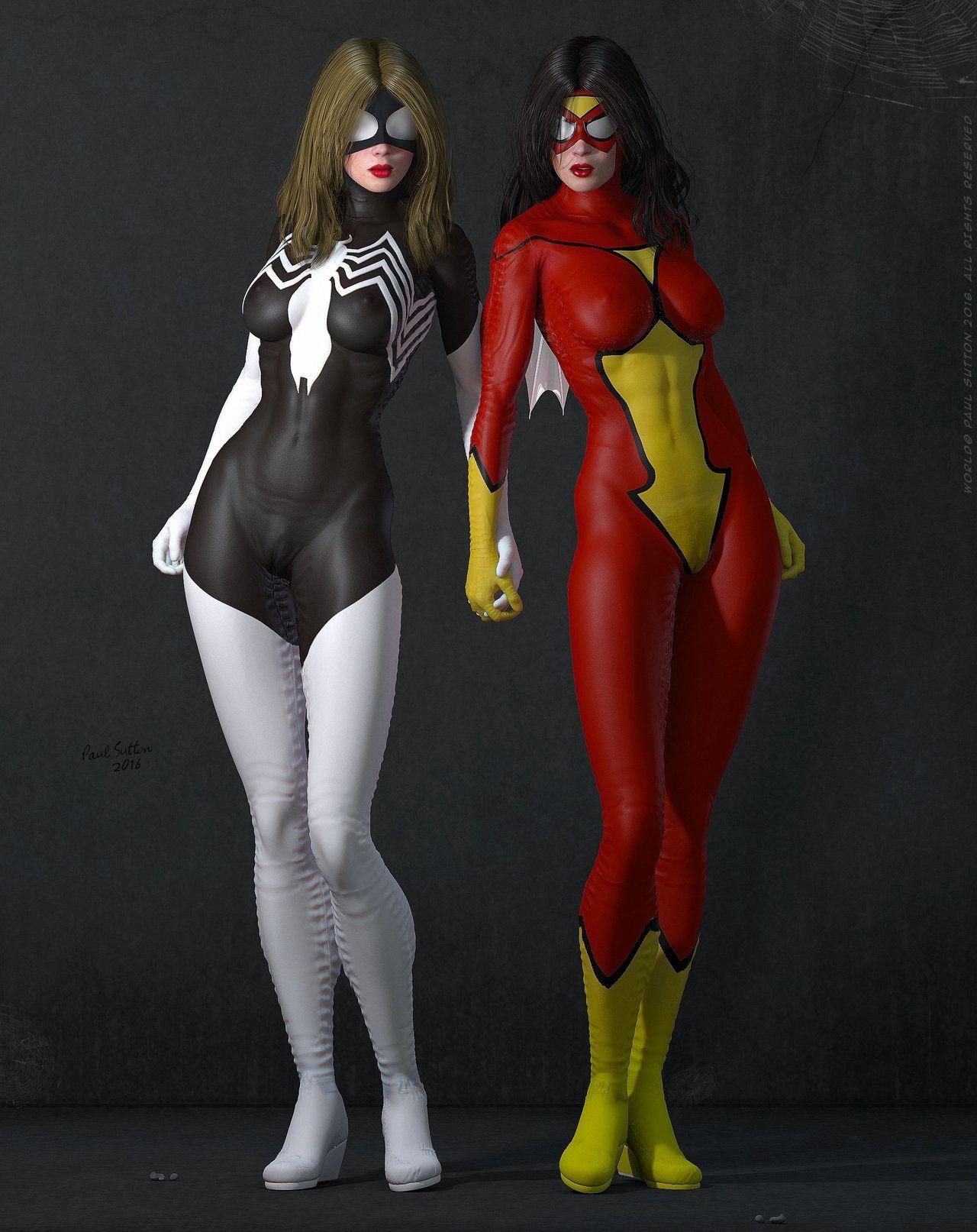 1280x1620 Julia Carpenter And Jessica Drew Spider Woman By DevilishlyCreative, Phone