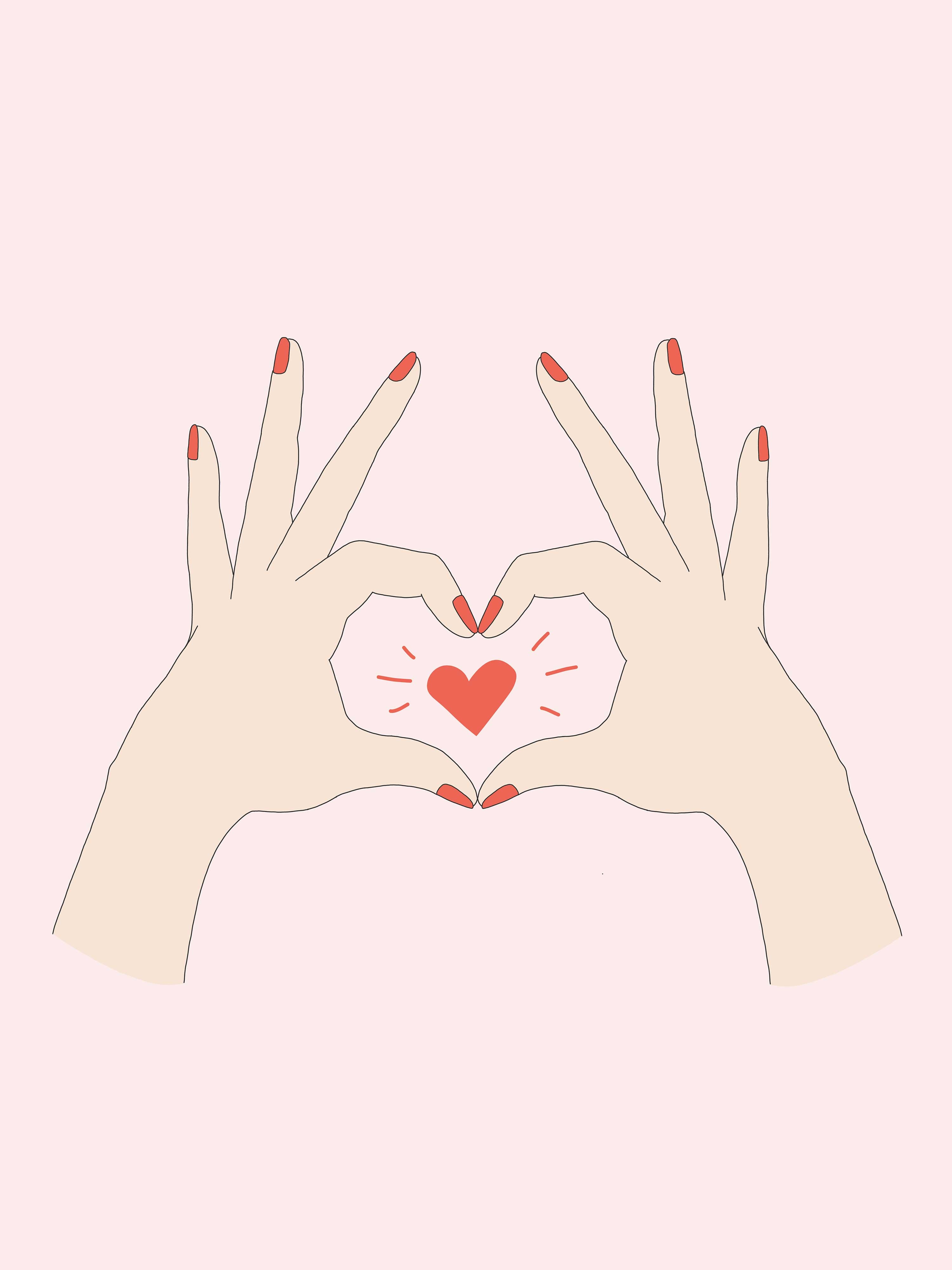 3000x4000 Hand heart desktop, phone and tablet wallpaper, Phone