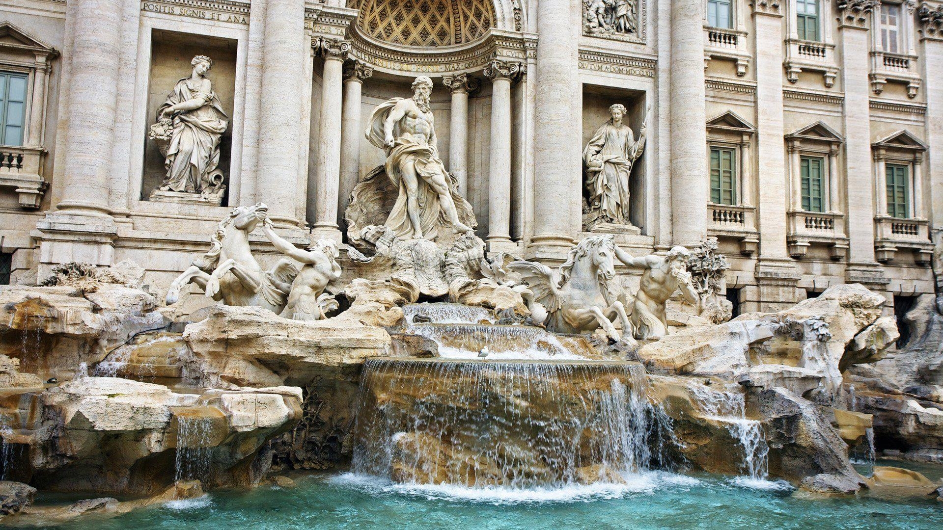 1920x1080 Trevi Fountain HD Wallpaper, Desktop