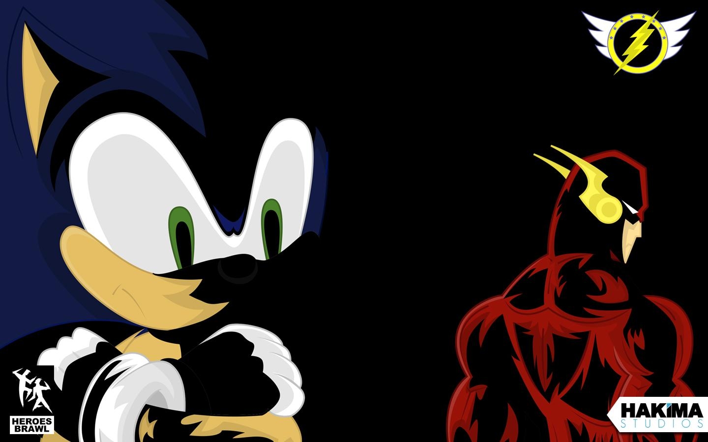 1440x900 Sonic Vs The Flash Wallpaper 1440 x 900 Version 2 « Hakima Studios, Desktop