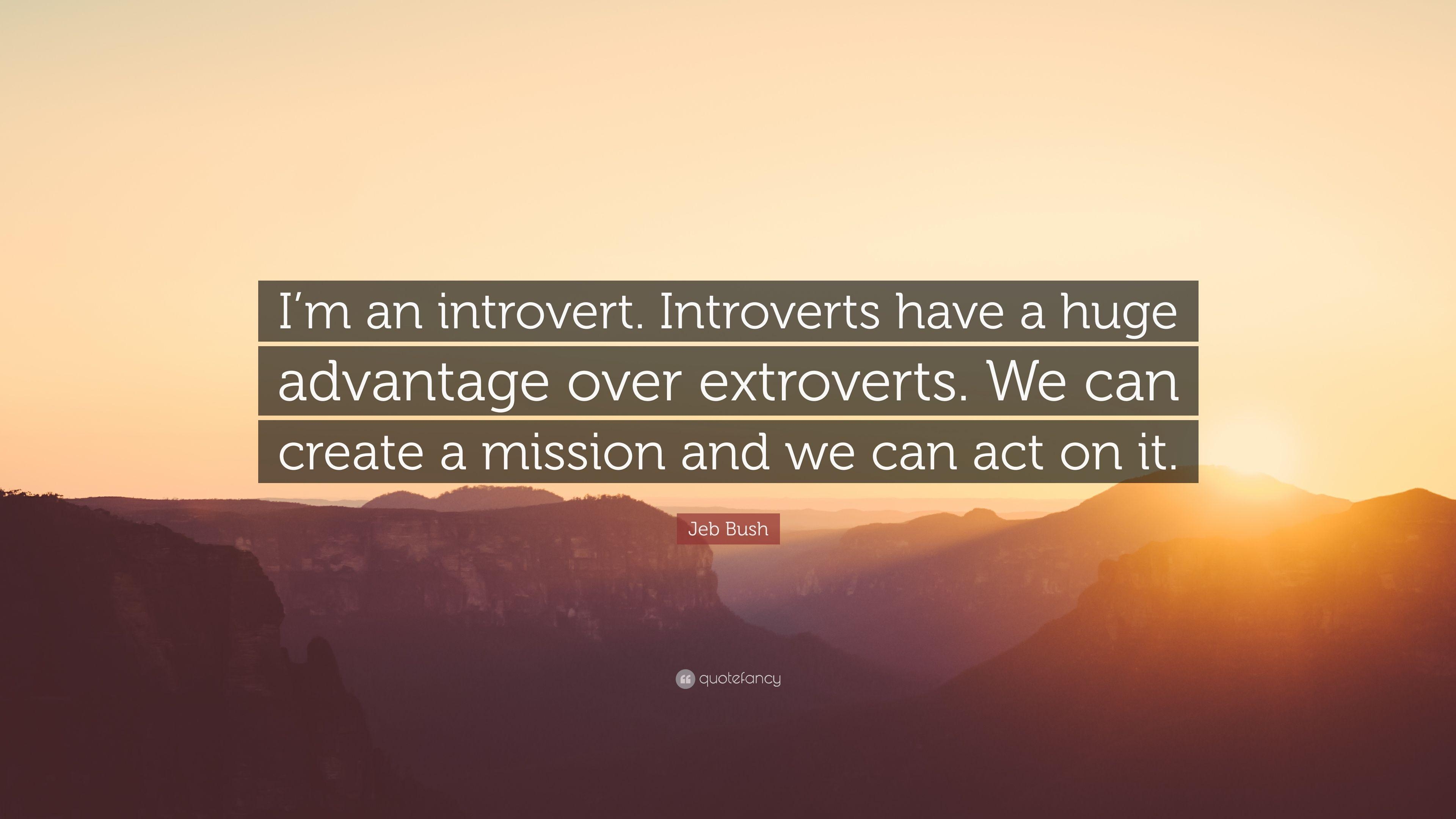 3840x2160 Jeb Bush Quote: “I'm an introvert. Introverts have a huge advantage, Desktop