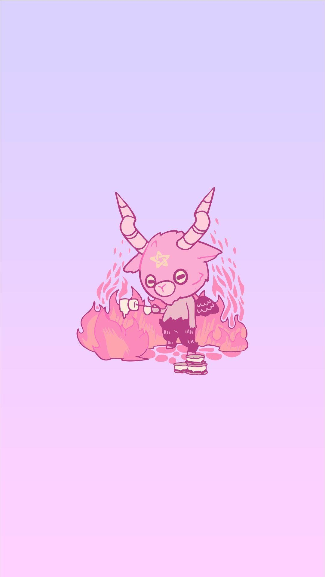 1090x1930 Baphomet kawaii wallpaper. cute stuff. Kawaii, Phone