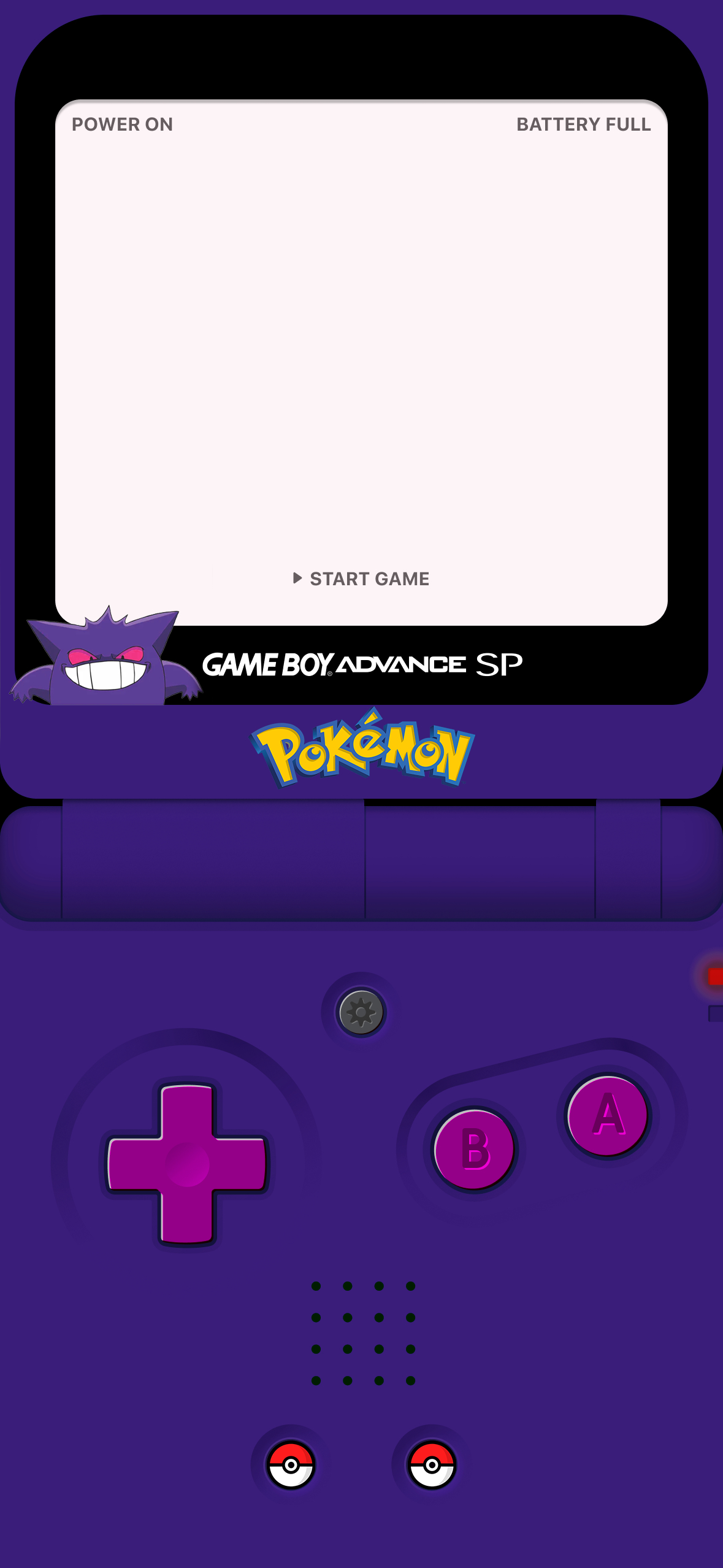 1180x2560 GBA SP Pokemon Background, r, Phone