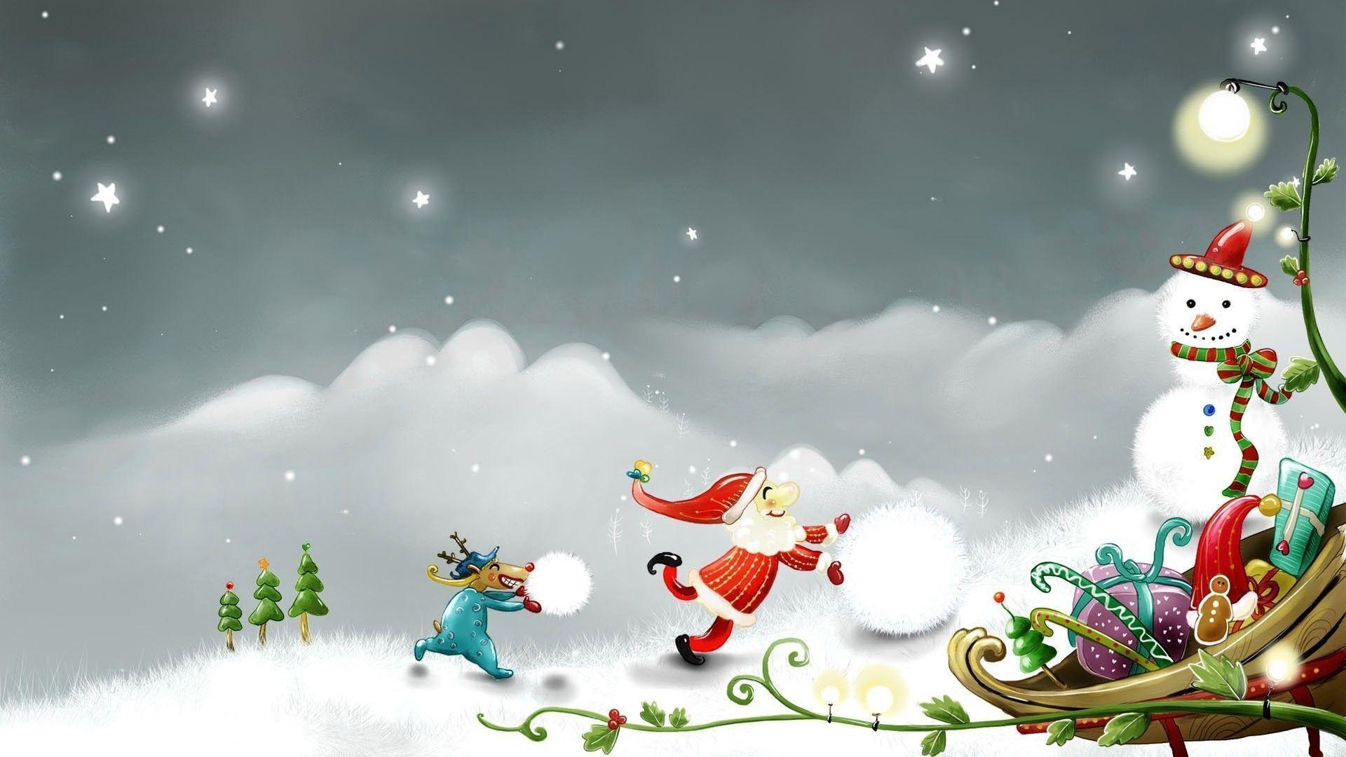 1920x1080 Santa And Rudolph Making, Desktop