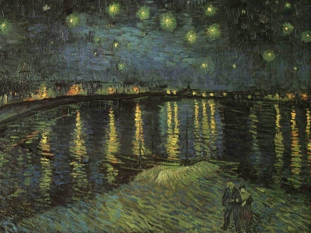 1030x770 My Free Wallpaper Wallpaper, Van Gogh Night, Desktop