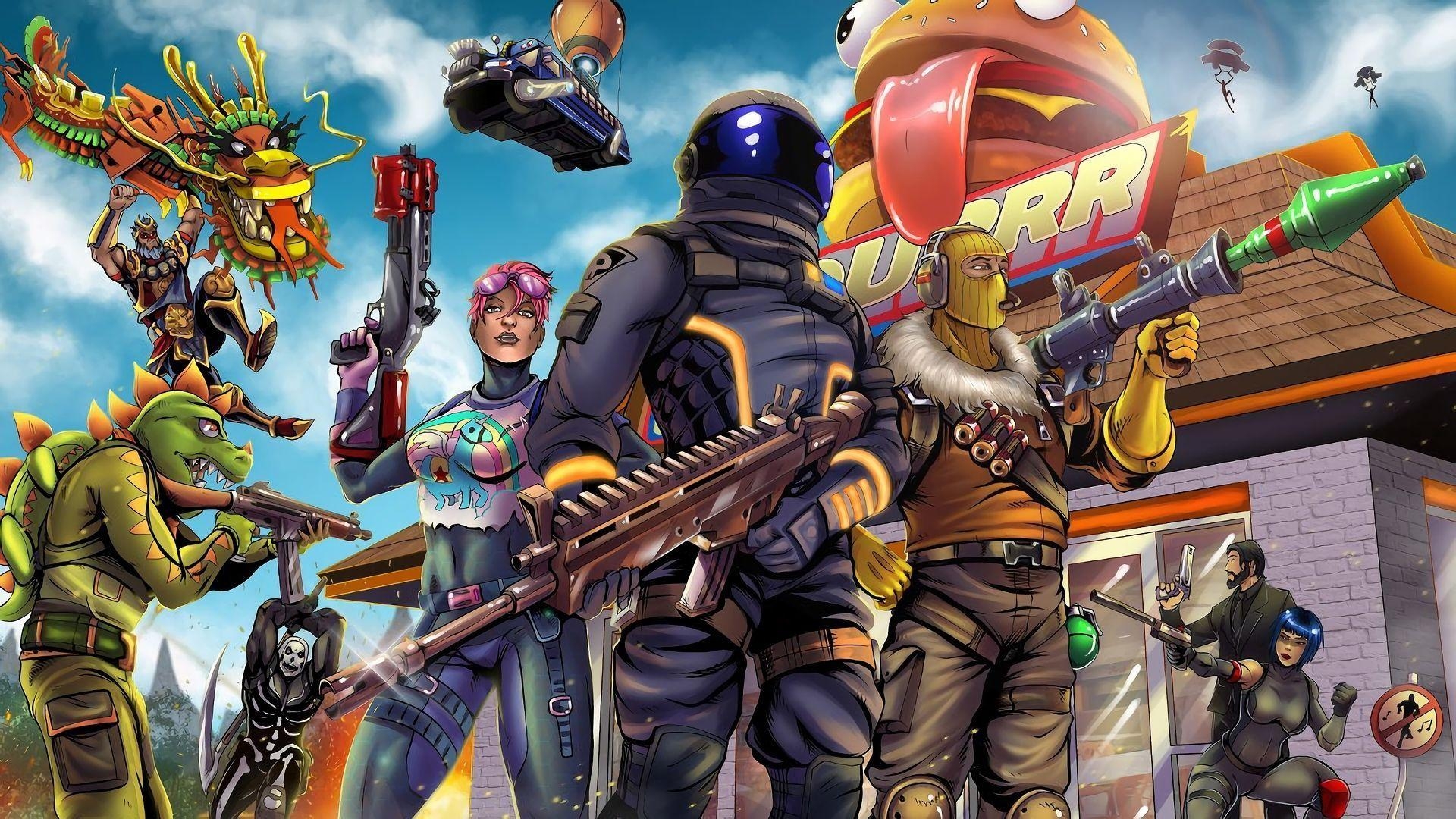 1920x1080 Cool Fortnite Background HD Free download, Desktop