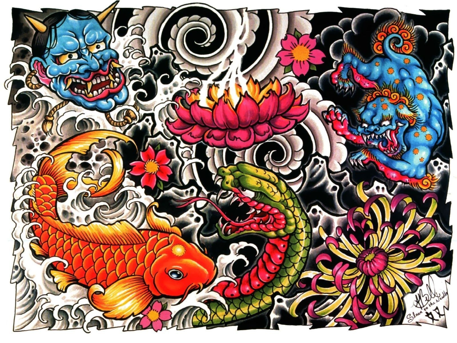 1600x1200 Japanese Tattoo Wallpaper Free Japanese Tattoo Background, Desktop