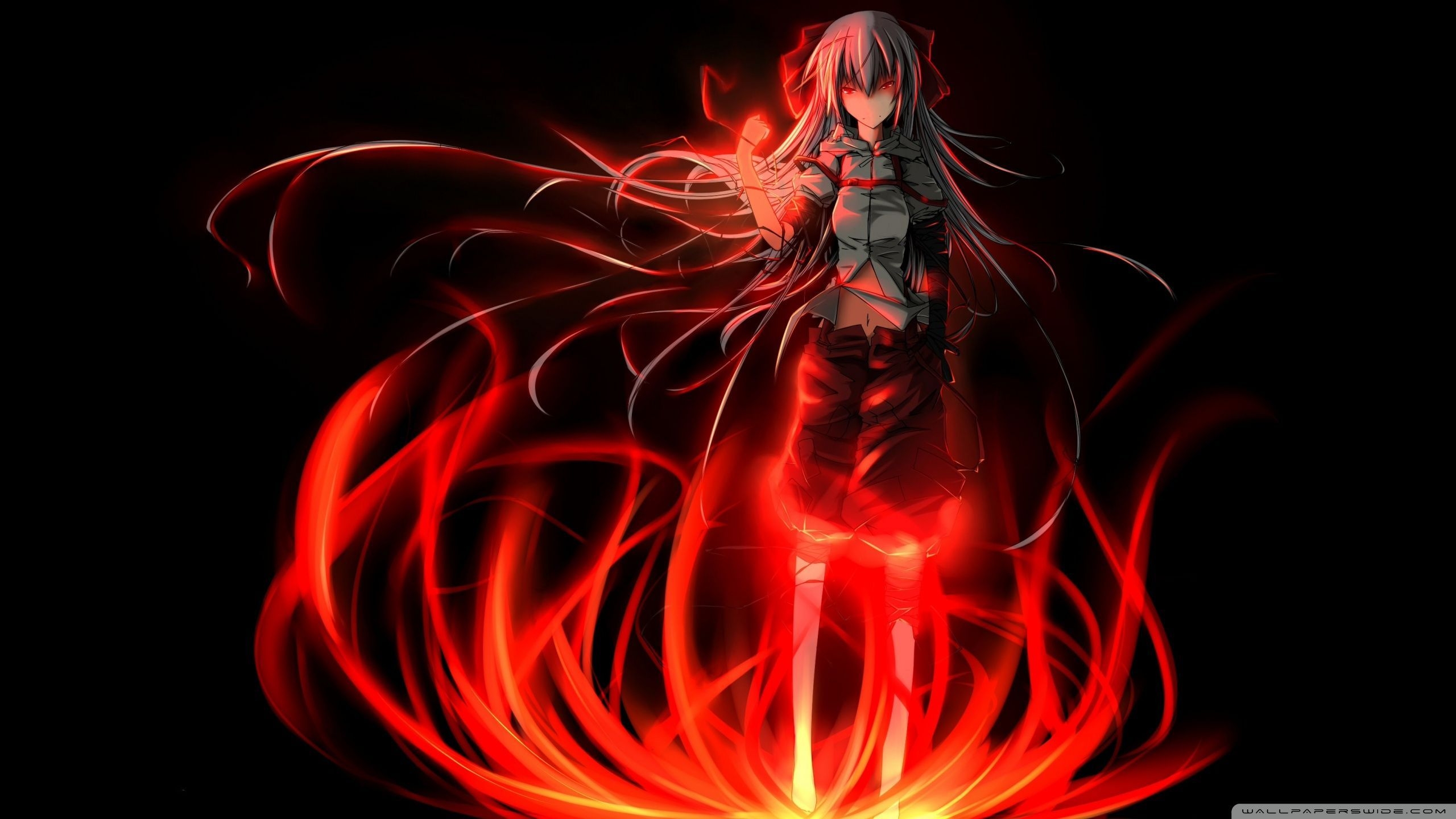 2560x1440 Dark Red Anime Wallpaper Free Dark Red Anime Background, Desktop