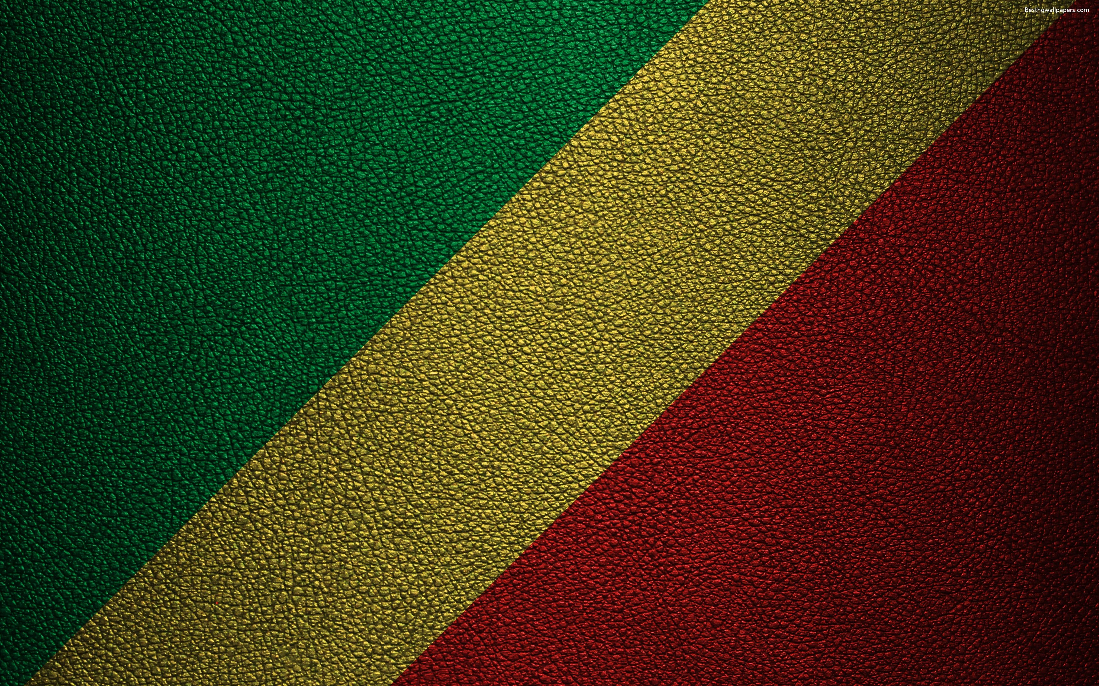 3840x2400 Download wallpaper Flag of the Republic of Congo, Africa, 4k, Desktop