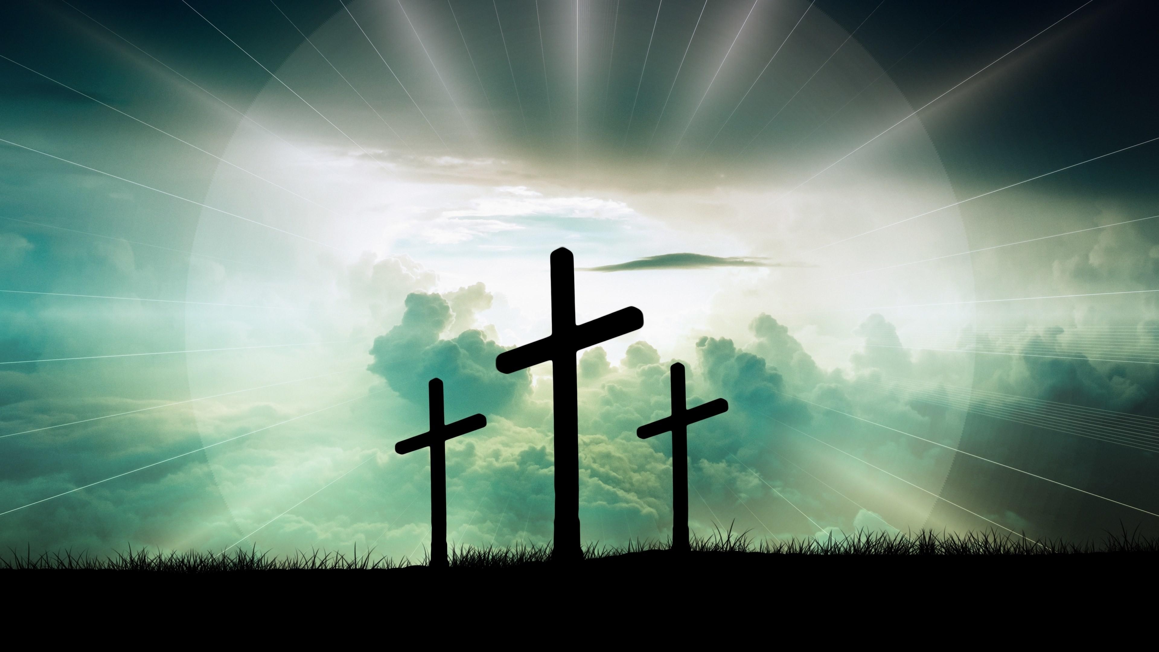 3840x2160 Jesus Christ On The Cross Wallpaper background picture, Desktop