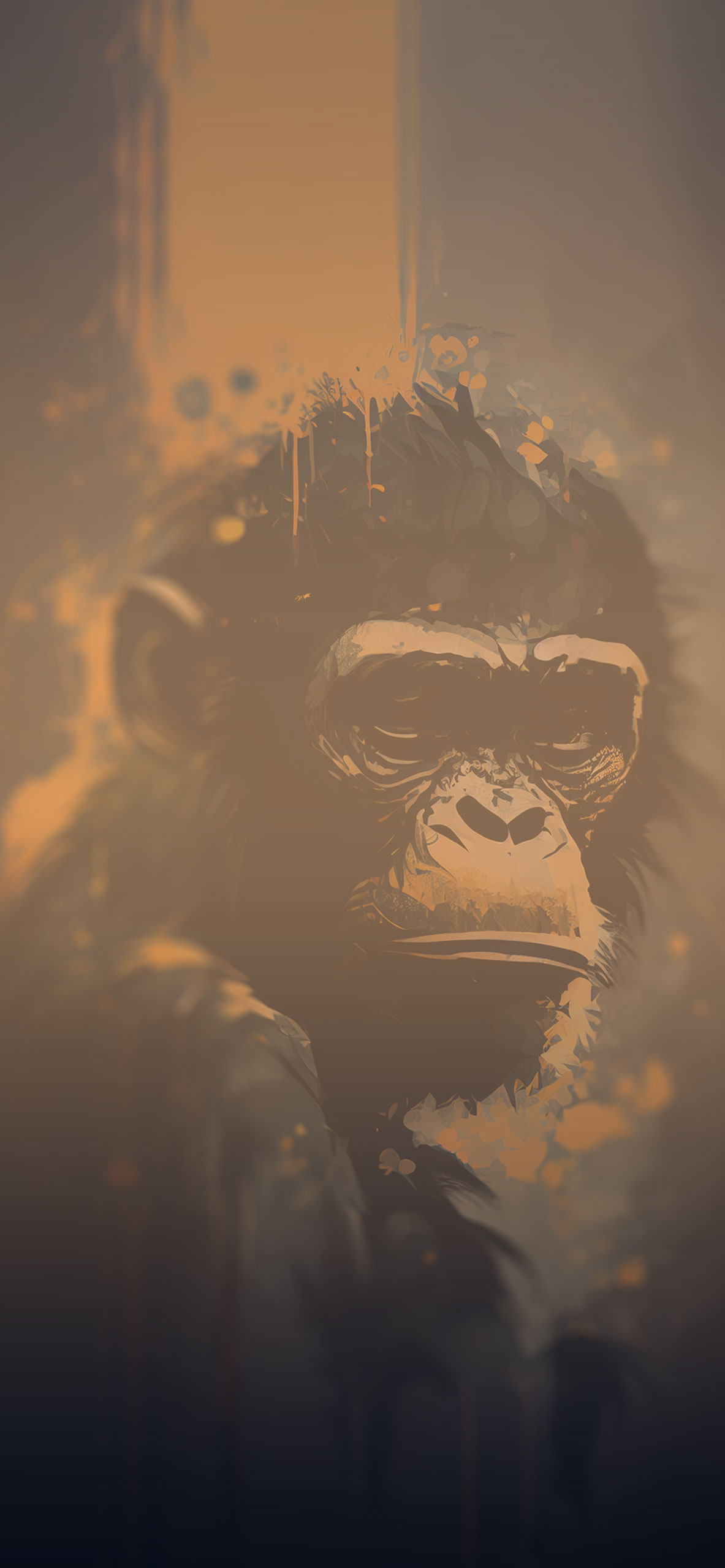 1190x2560 Monkey Dark Art Wallpaper Aesthetic Wallpaper iPhone, Phone