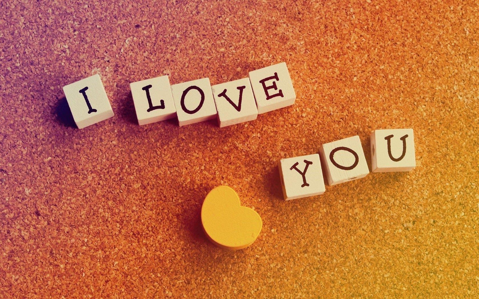 1680x1050 I Love You Wallpaper, Desktop