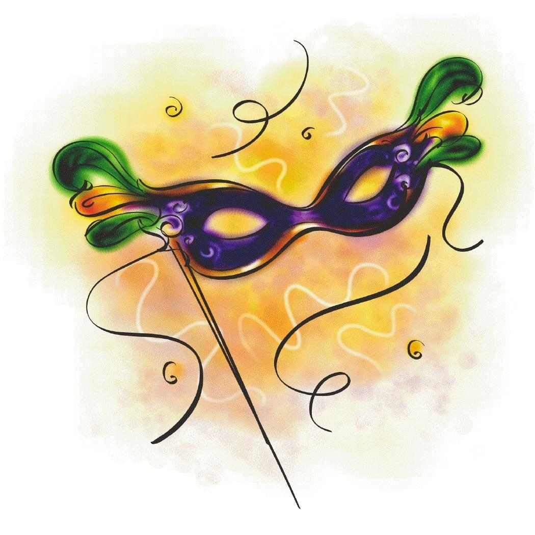 1050x1050 Mardi Gras Masks Clip Art, Phone