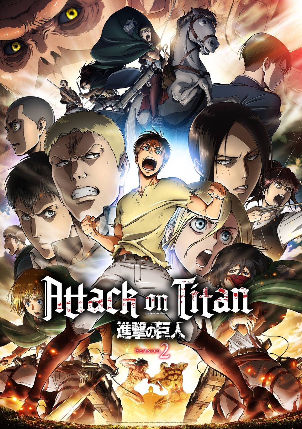 970x1370 Attack On Titan: 10 Best Official Posters, Ranked, Phone