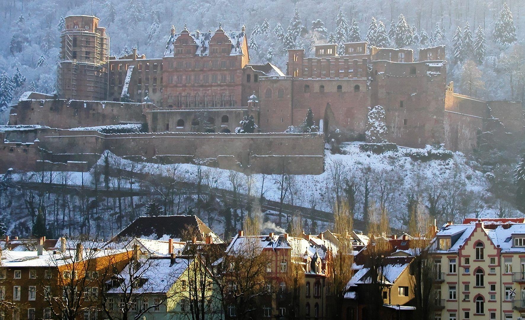 1780x1080 Heidelberg Tag wallpaper: Castle Heidelberg Winter Ancient Schloss, Desktop