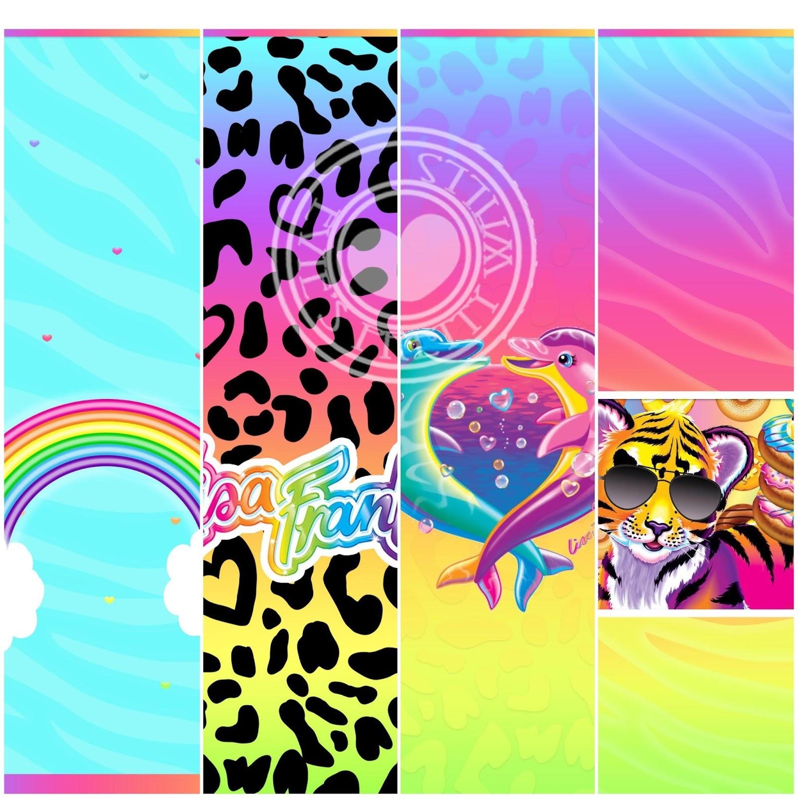 1600x1600 Pretty Walls: Lisa Frank X 8 piece wallpaper set, Phone