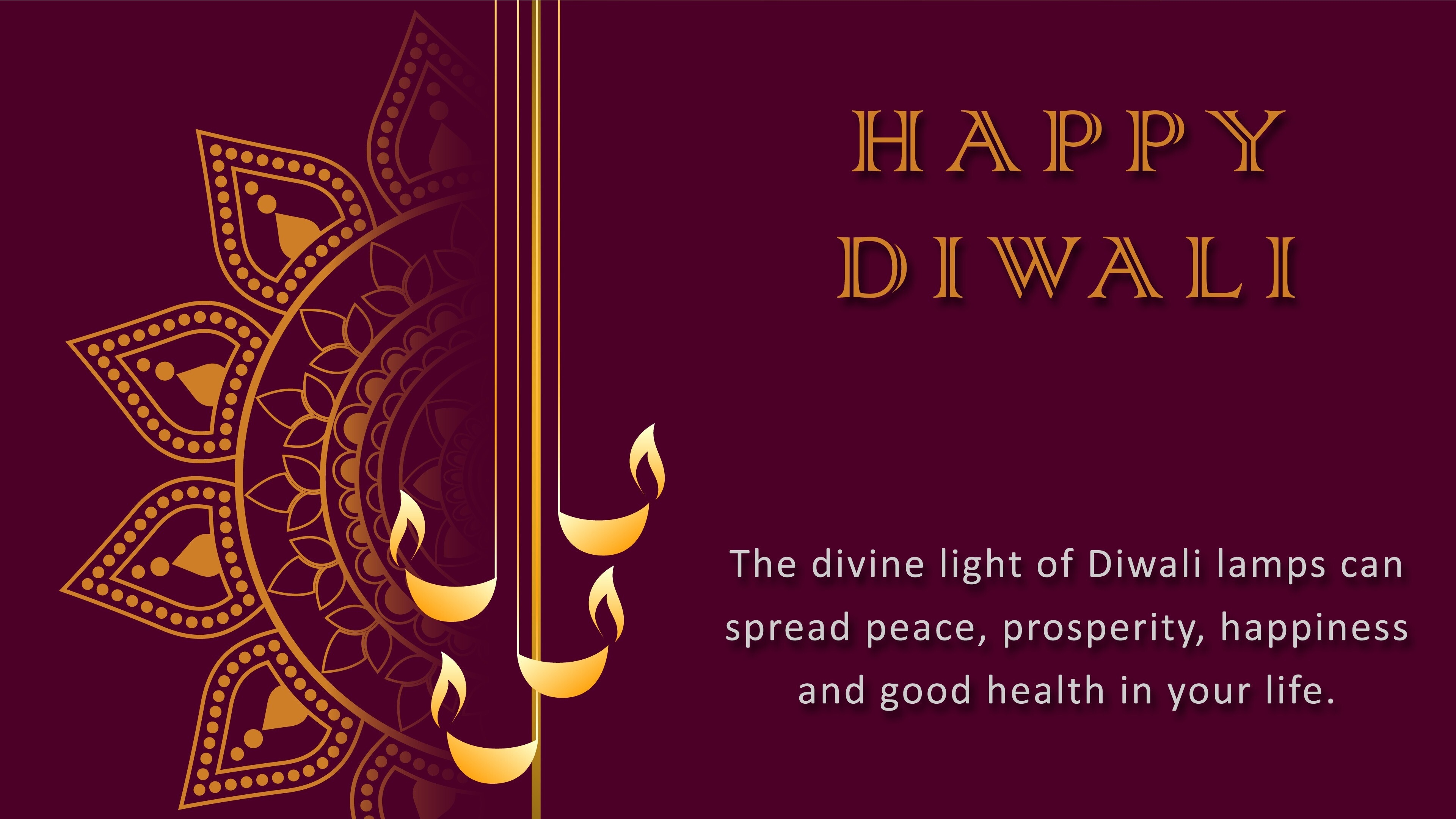 3840x2160 Happy Diwali 2019 Greetings 4K Wallpaper, Desktop