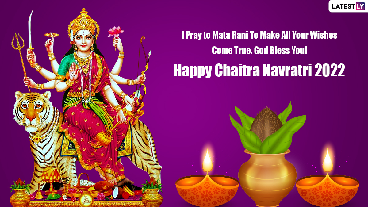 1200x680 Happy Chaitra Navratri 2022 Wishes: Download Navratri Message for WhatsApp in Hindi and English, Maa Durga Image, HD Wallpaper, Status and SMS To Celebrate the Festival, Desktop