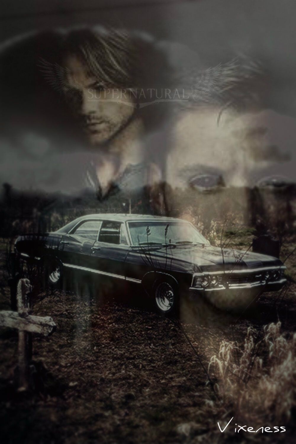 1000x1500 Supernatural 67 Chevy Impala iPhone Wallpaper By Vixen1337 Impala 1967 Supernatural, Phone