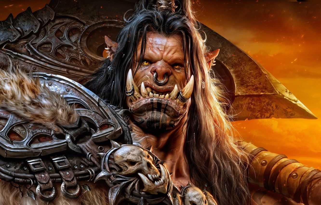 1340x850 Warcraft Orc Wallpaper Free, Desktop