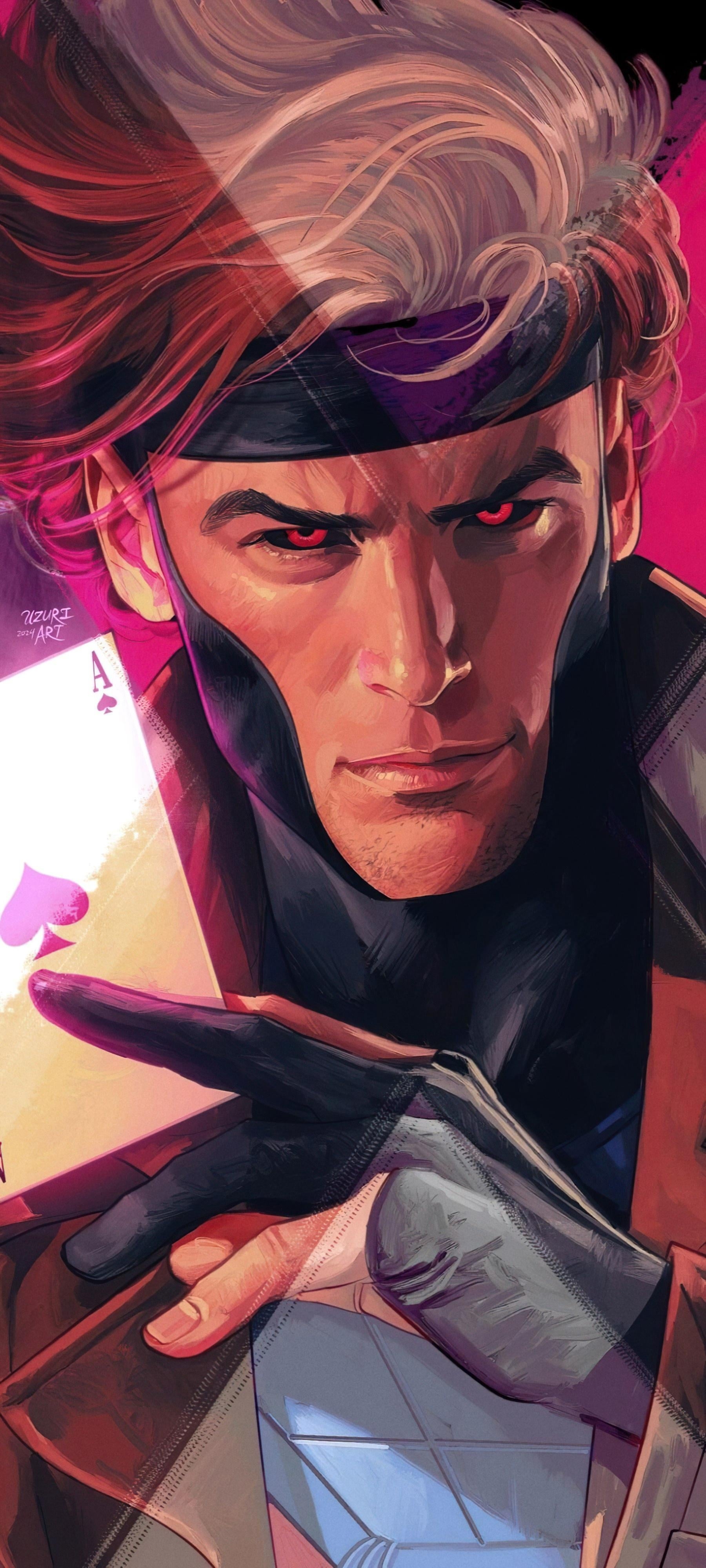 1800x4000 X Men, Gambit Wallpaper By Uzuri Art, Phone