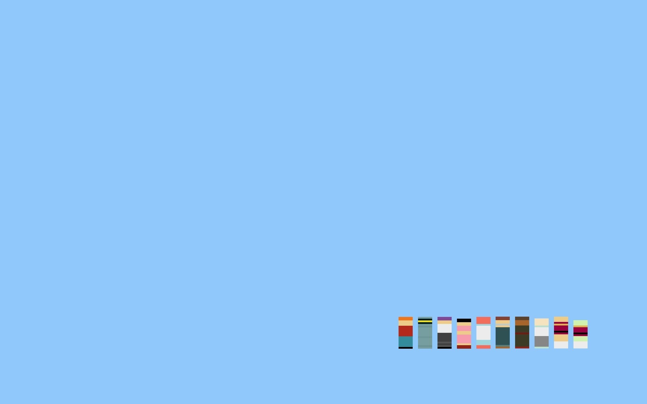 2560x1600 Futurama cartoons minimalistic simple background simple blue, Desktop