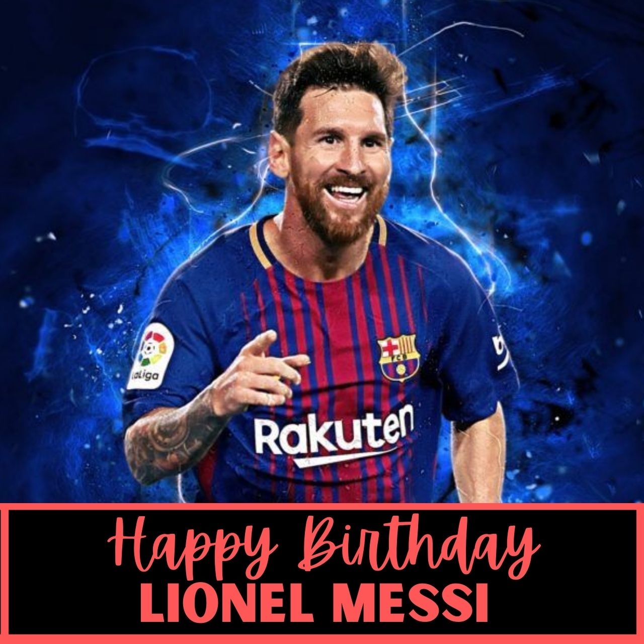 1280x1280 Happy Birthday Lionel Messi Wishes, Tweet Photo (pic), Quotes and WhatsApp Status Video Download to greet, Phone