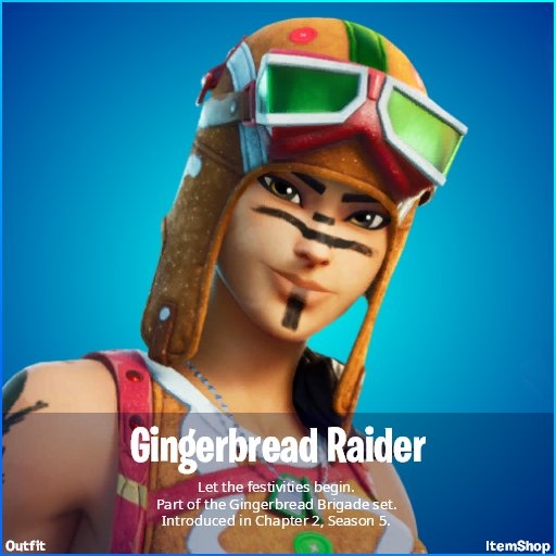 520x520 Gingerbread Raider Fortnite wallpaper, Phone