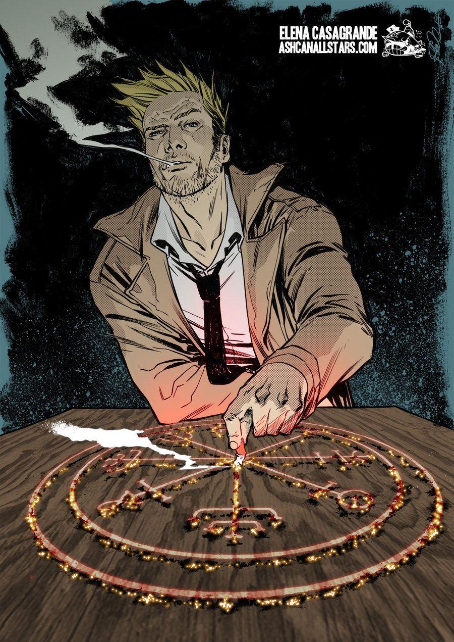 900x1280 John Constantine by Elena Casagrande for Hellblazer Week at, Phone