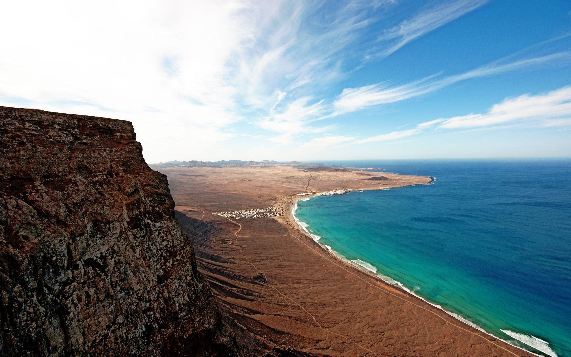 1920x1200 Lanzarote, Canary Islands, Spain. Beach Getaways. Lanzarote, Beach, Desktop