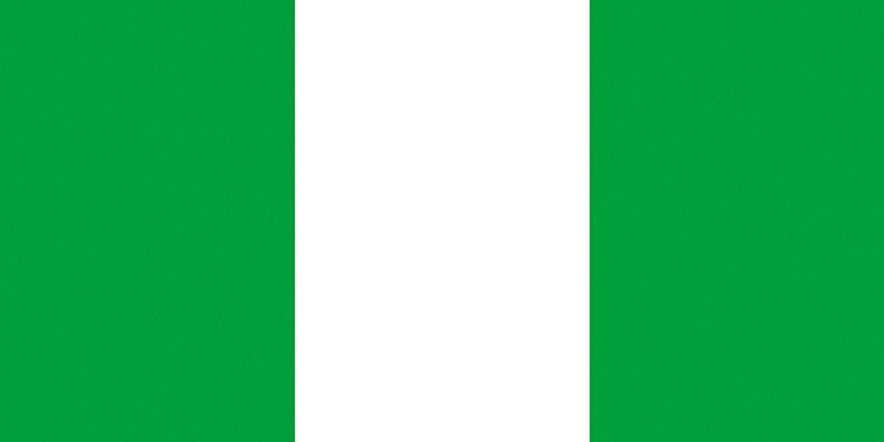 1280x640 Nigeria Flag Stripes, Dual Screen