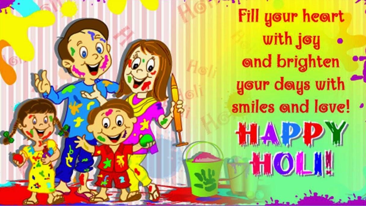 1220x690 Happy Holi 2018 Image, Picture, Greeting for Kids - {{Latest}} Happy, Desktop